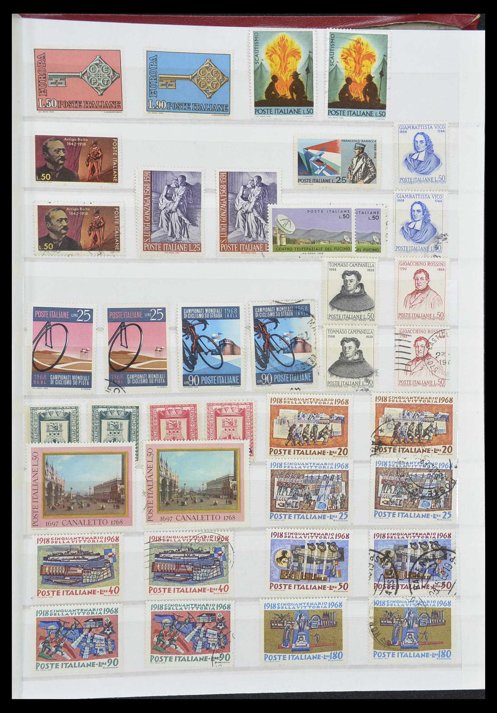 33422 040 - Postzegelverzameling 33422 Italië en Staten 1850-1974.