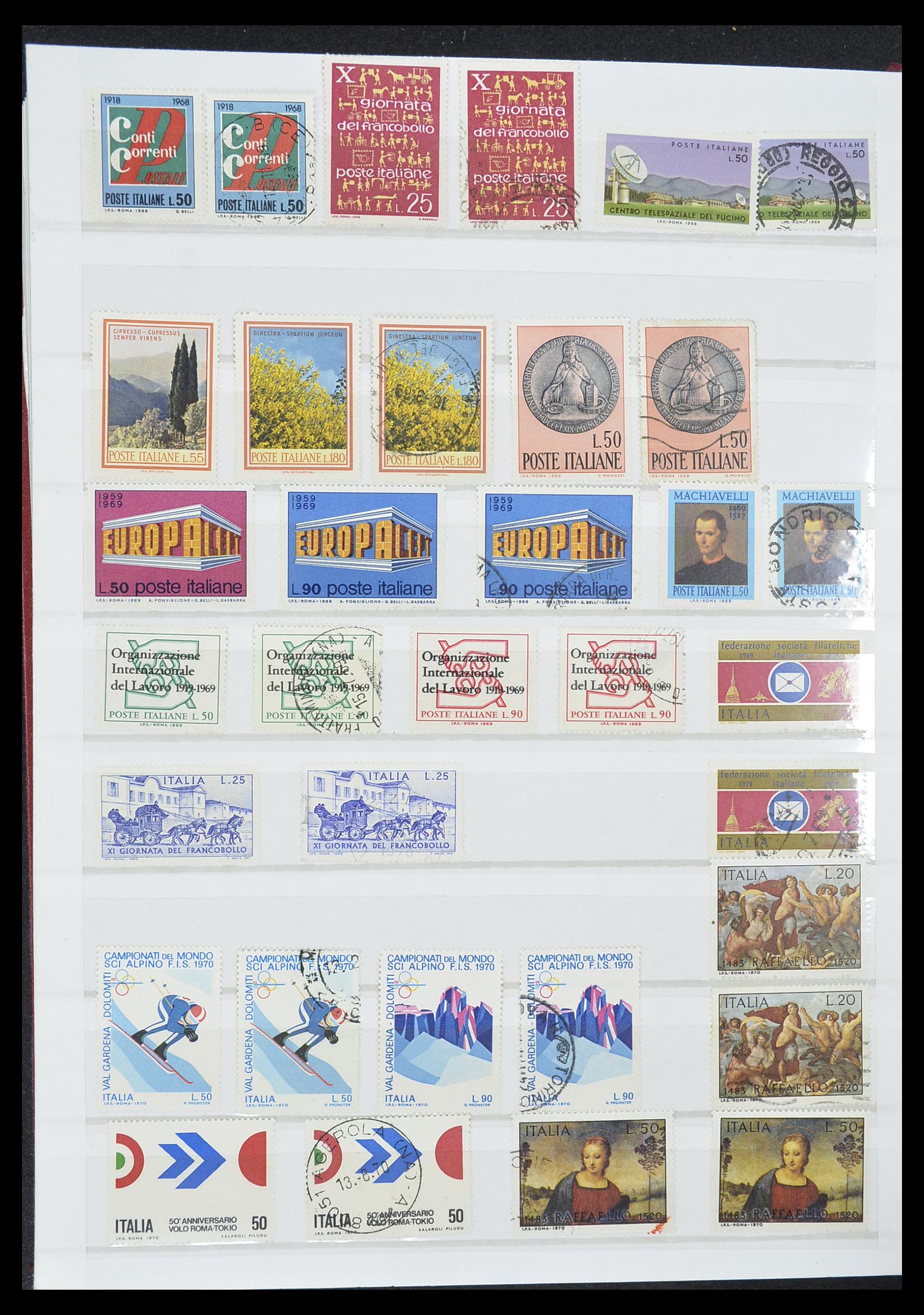 33422 041 - Postzegelverzameling 33422 Italië en Staten 1850-1974.