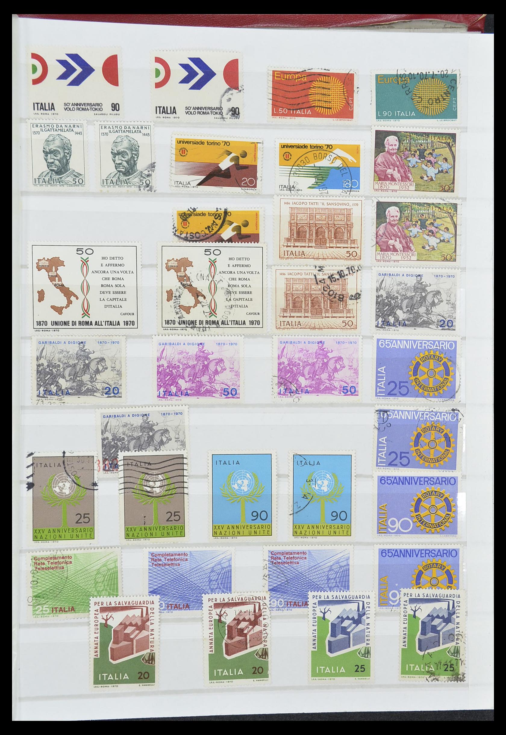 33422 042 - Postzegelverzameling 33422 Italië en Staten 1850-1974.