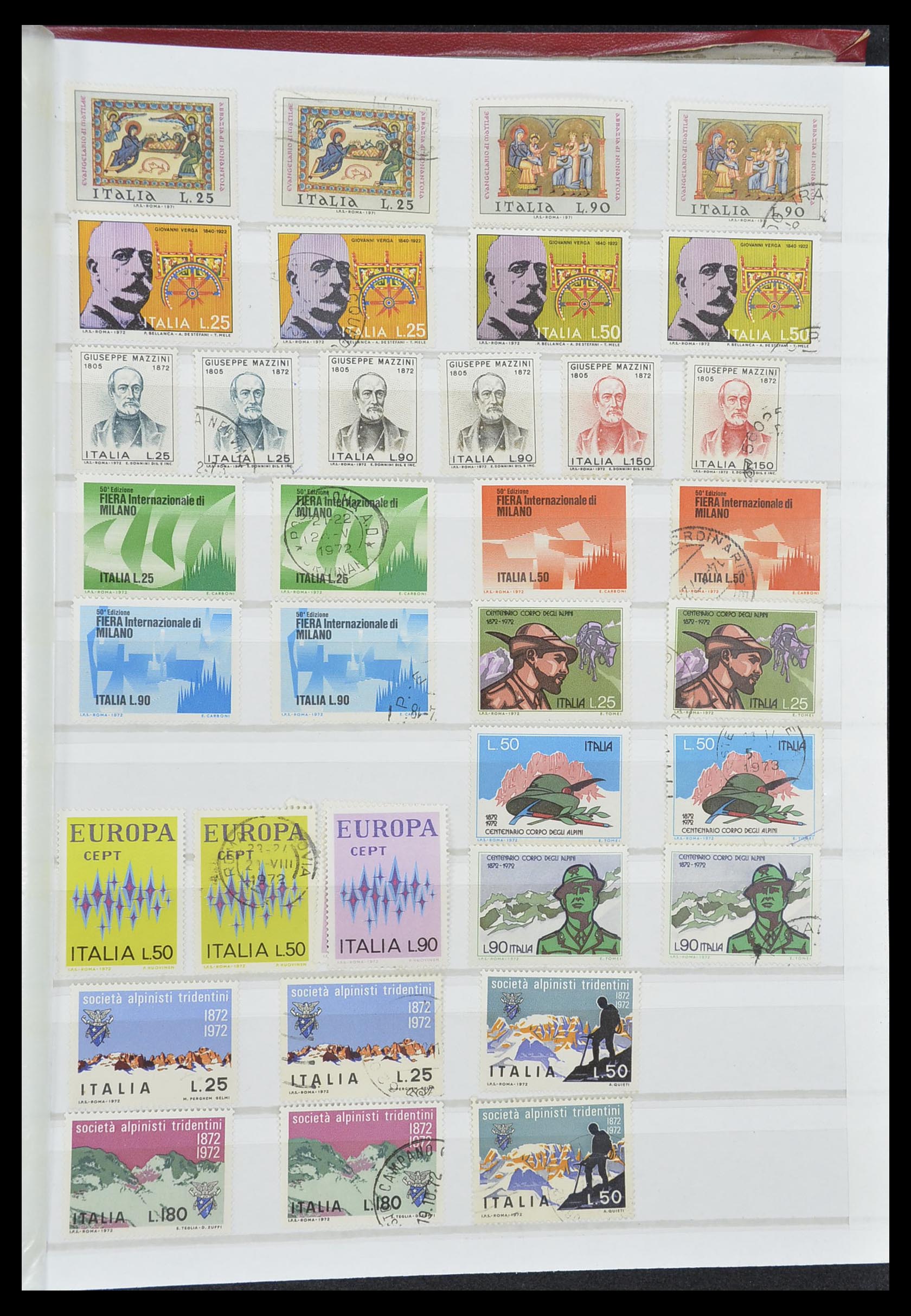33422 044 - Postzegelverzameling 33422 Italië en Staten 1850-1974.