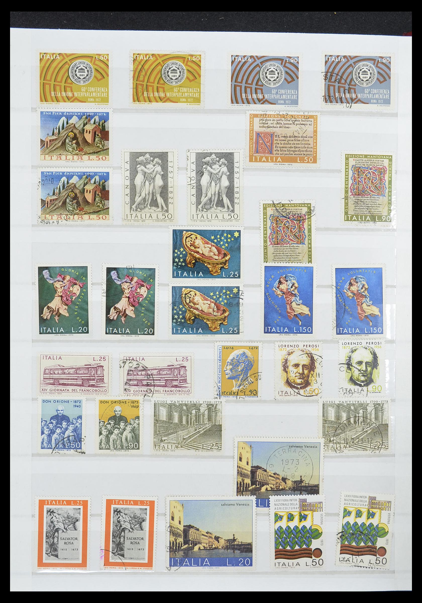 33422 045 - Postzegelverzameling 33422 Italië en Staten 1850-1974.
