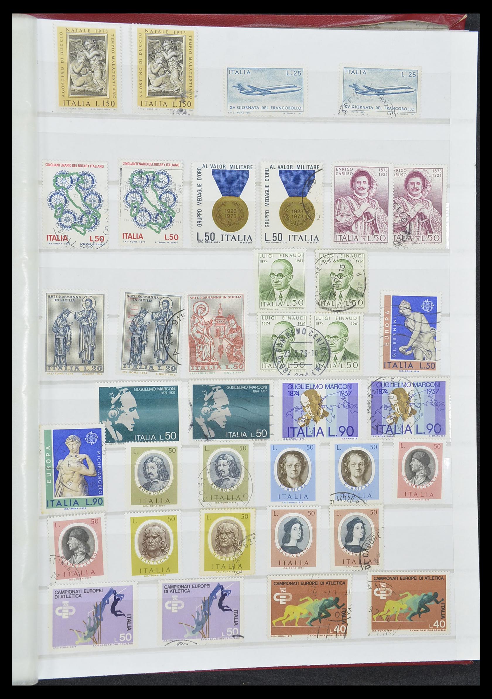33422 047 - Postzegelverzameling 33422 Italië en Staten 1850-1974.