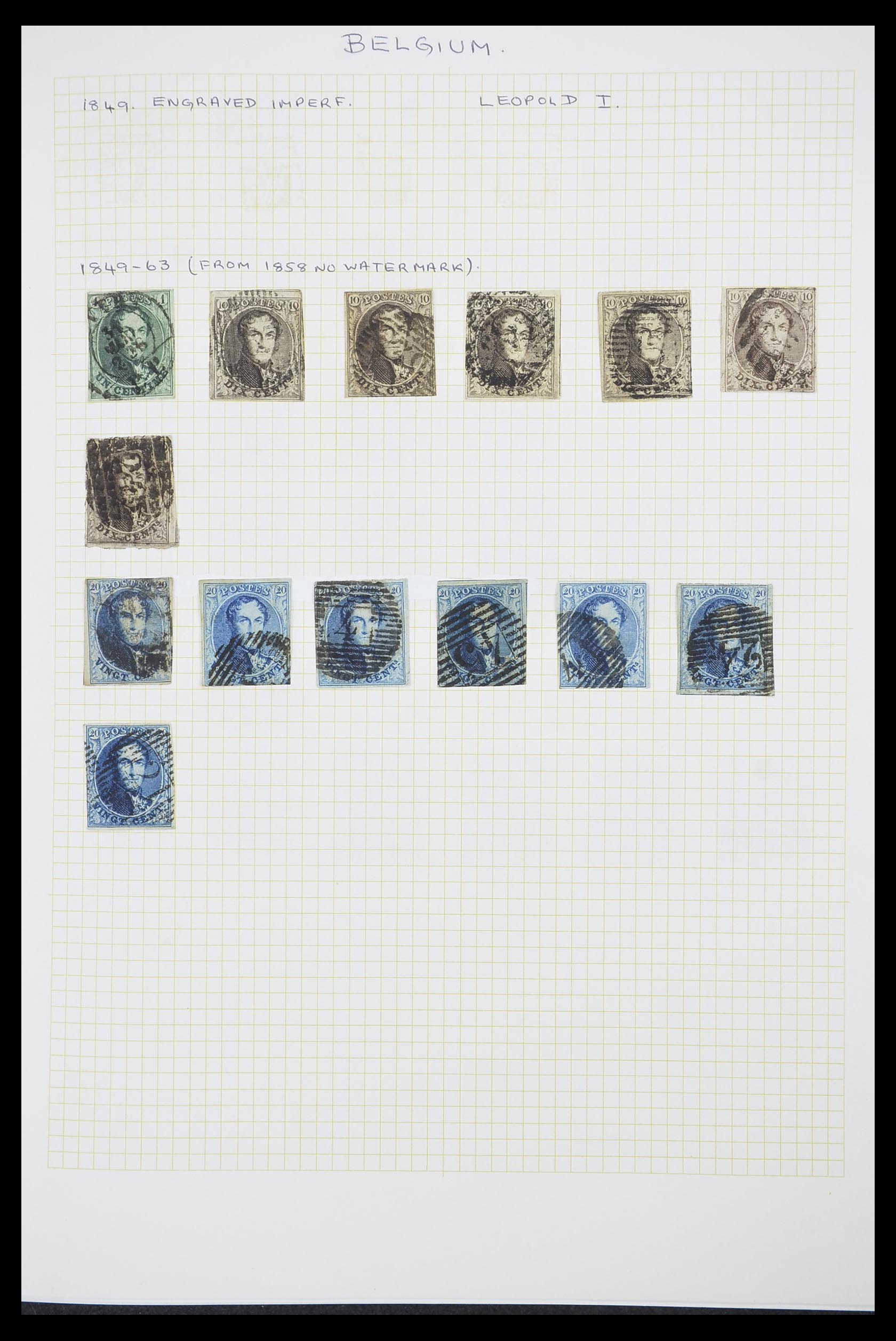 33424 005 - Postzegelverzameling 33424 België 1697(!)-1960.