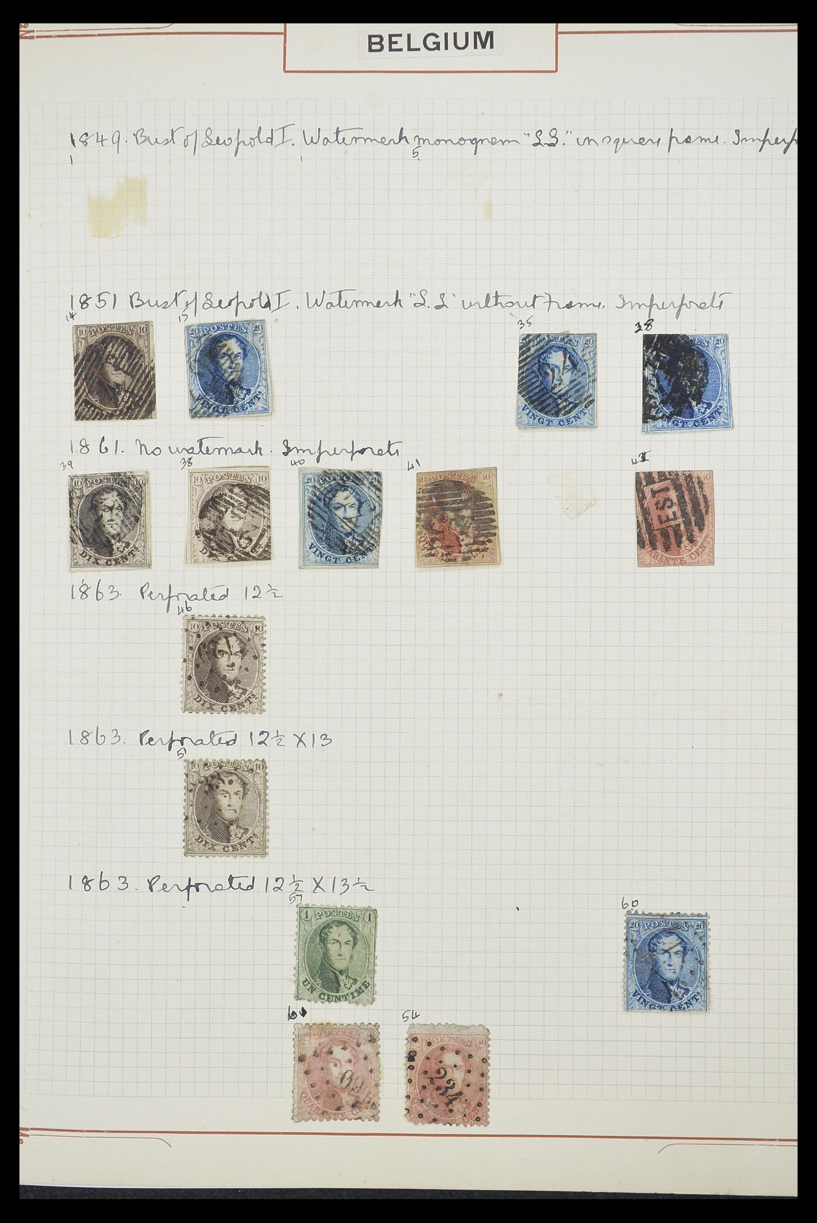 33424 008 - Stamp collection 33424 Belgium 1697(!)-1960.