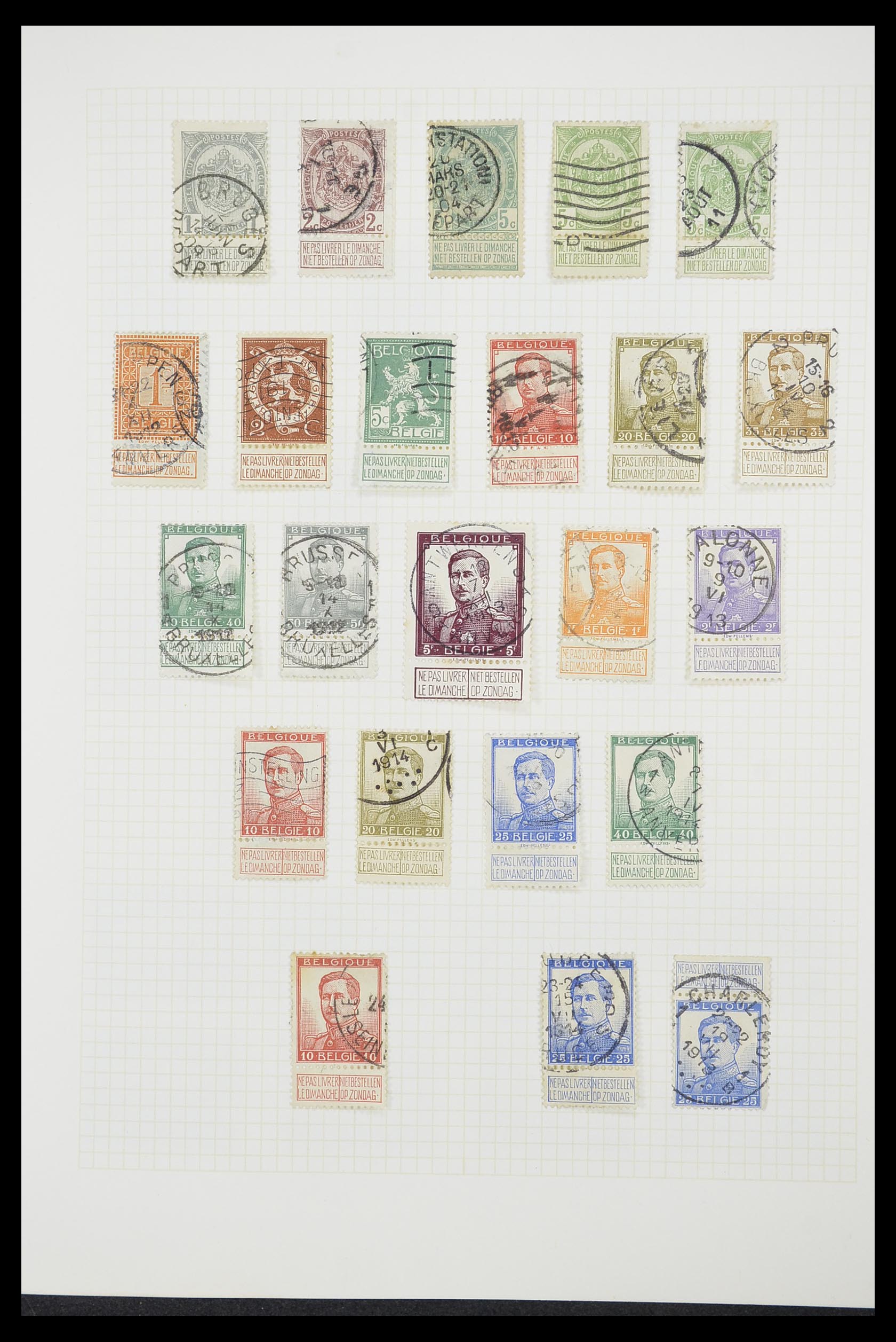 33424 027 - Postzegelverzameling 33424 België 1697(!)-1960.