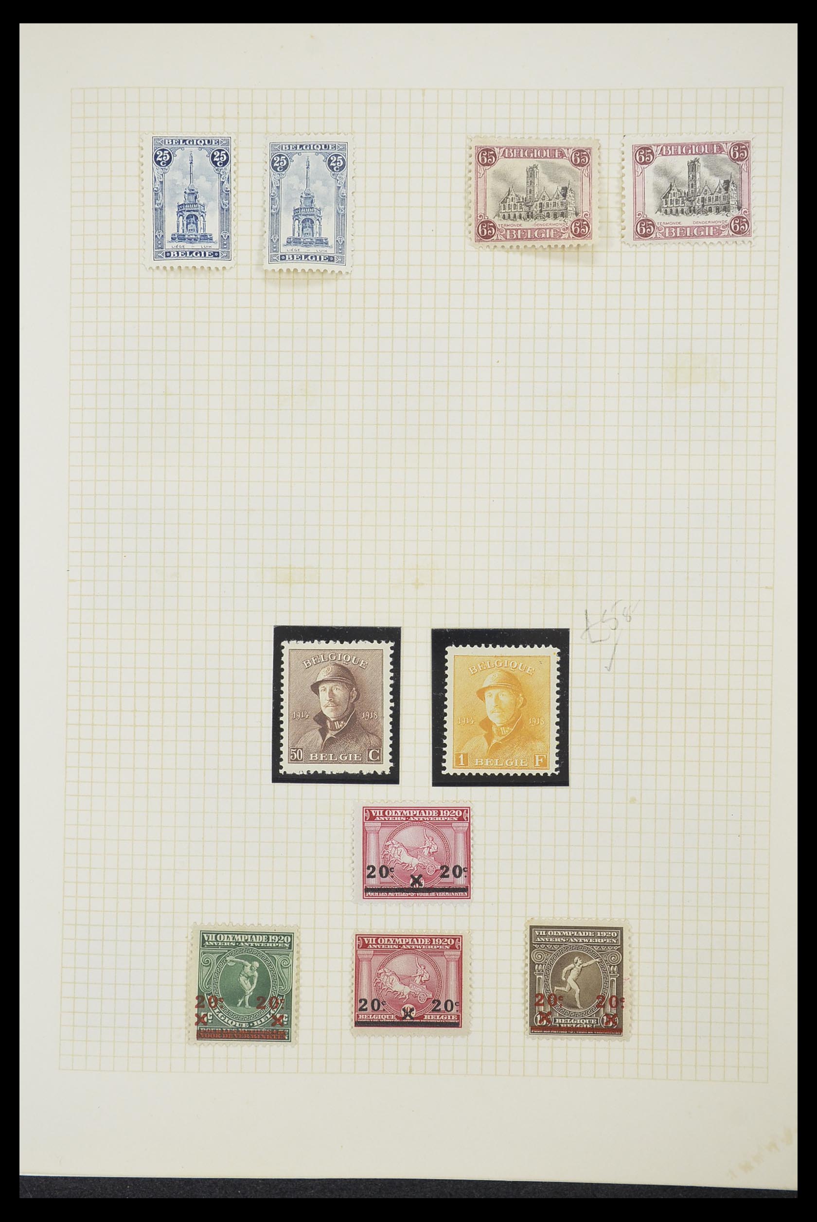 33424 032 - Postzegelverzameling 33424 België 1697(!)-1960.