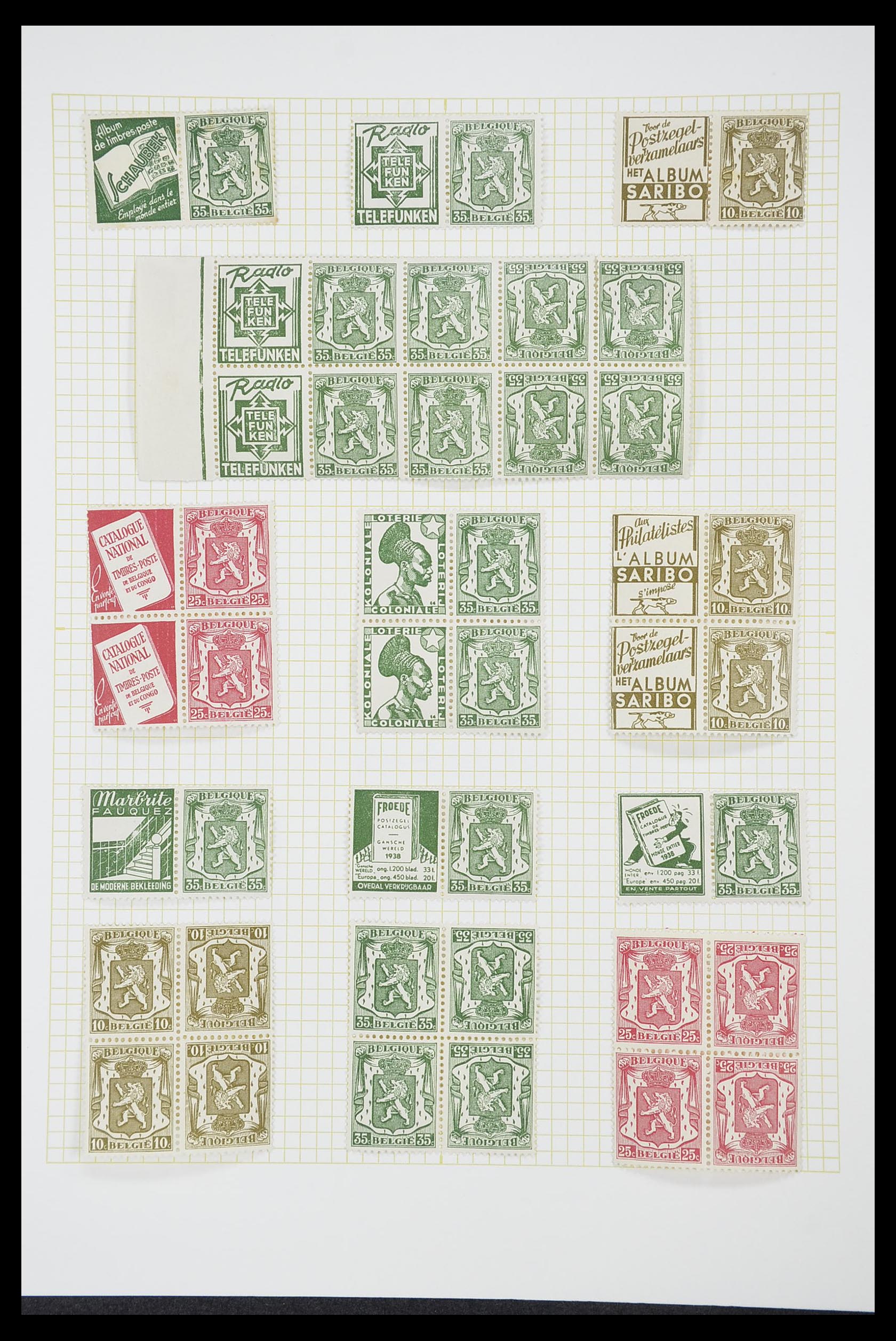 33424 088 - Postzegelverzameling 33424 België 1697(!)-1960.