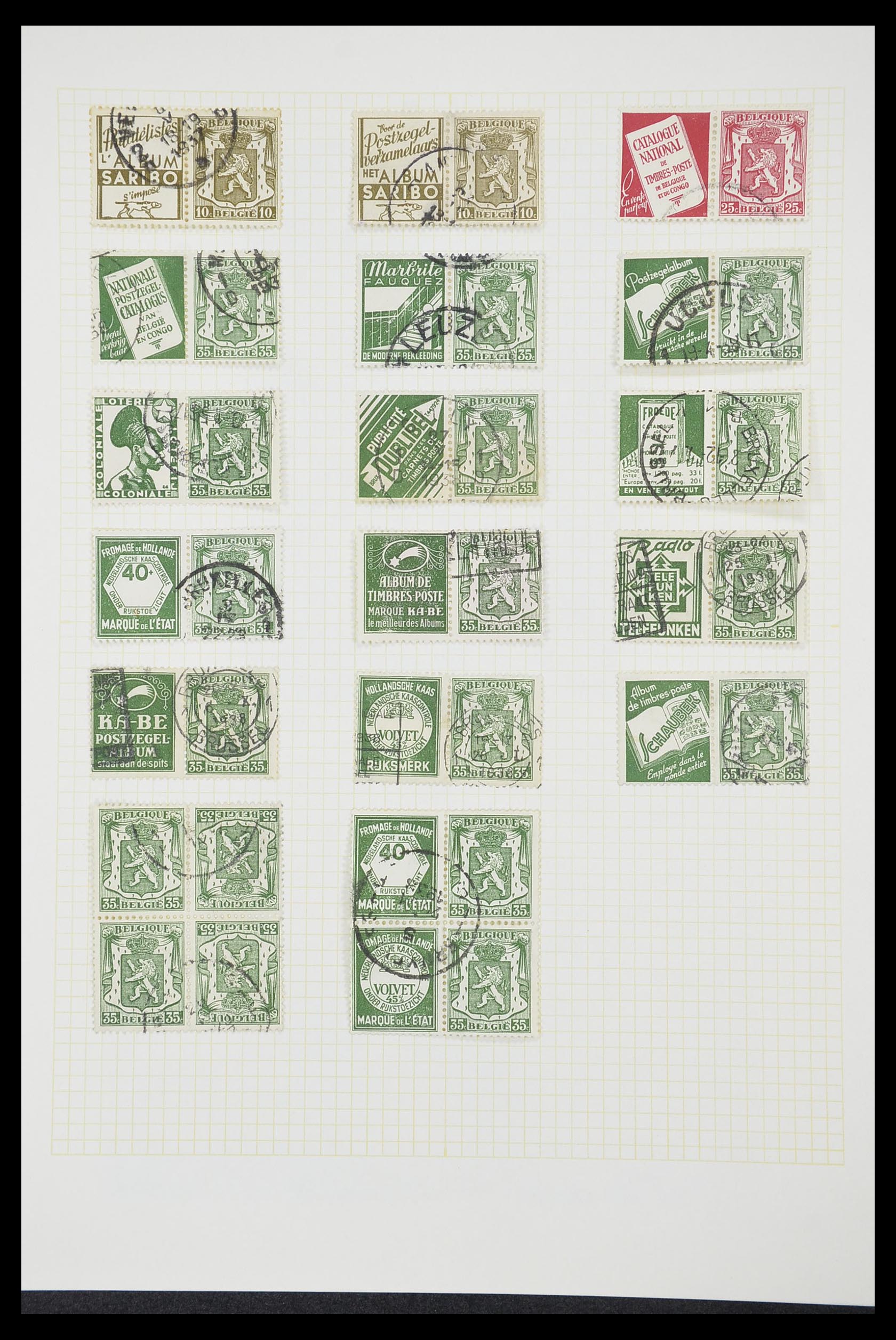 33424 089 - Postzegelverzameling 33424 België 1697(!)-1960.