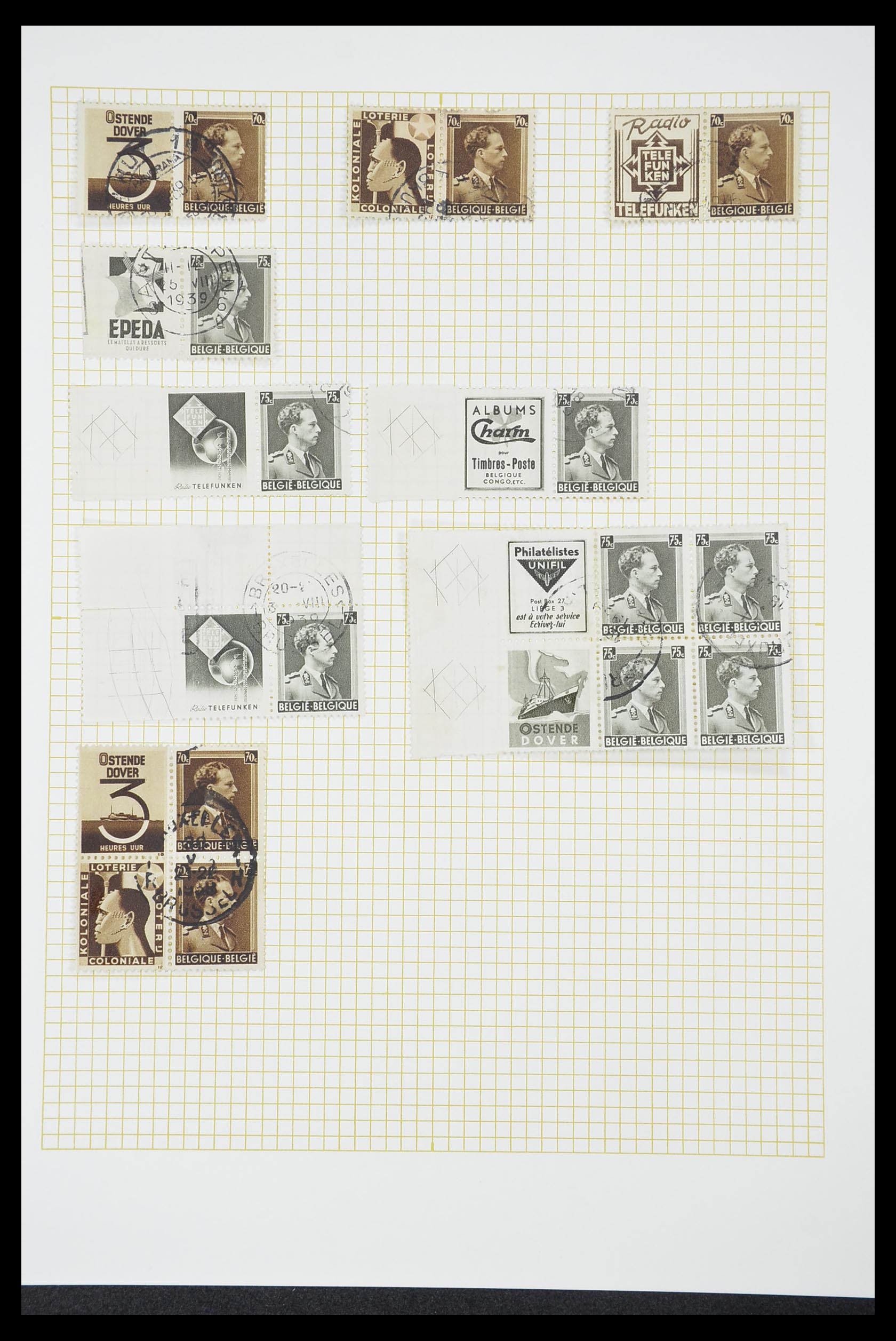 33424 096 - Postzegelverzameling 33424 België 1697(!)-1960.