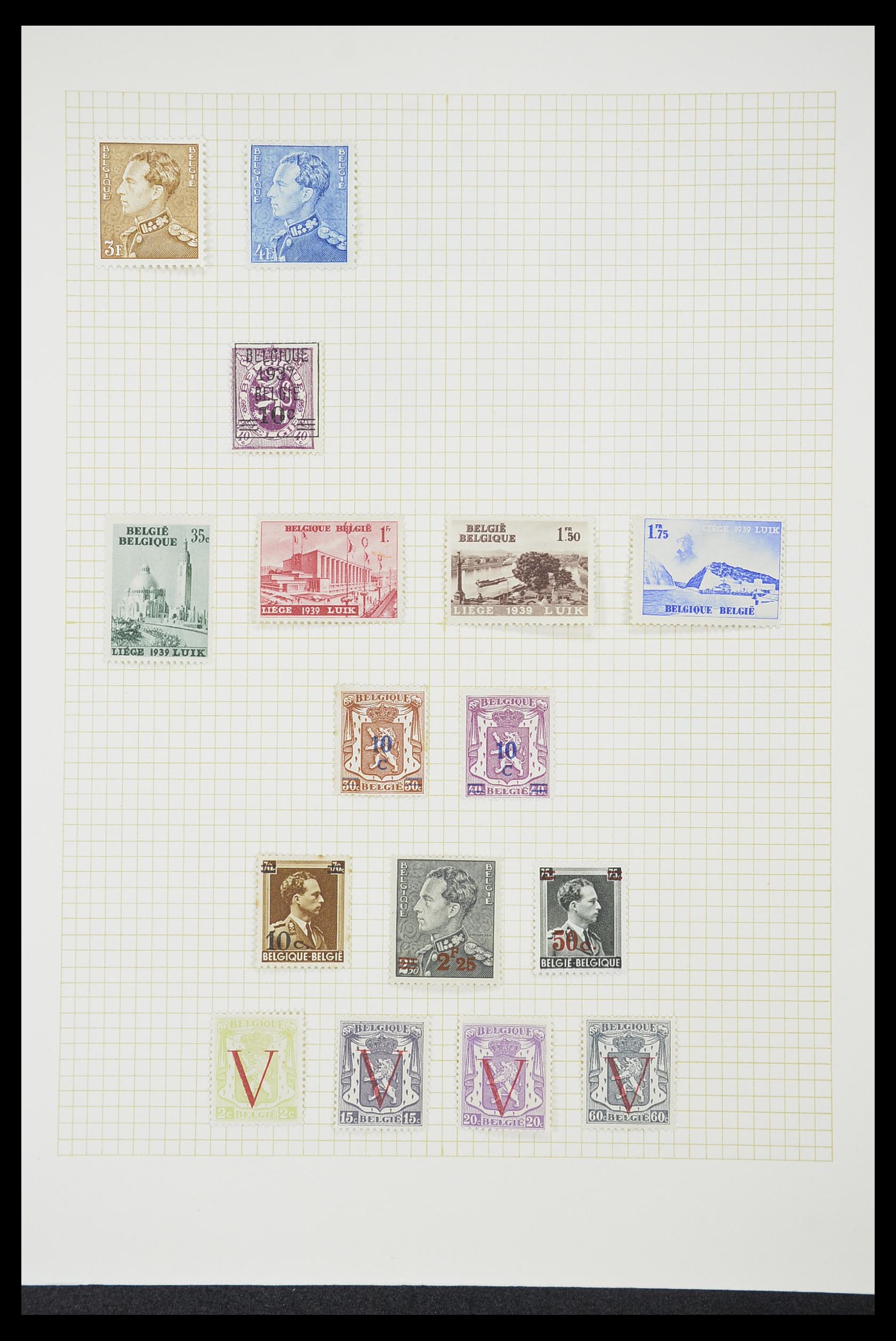 33424 098 - Postzegelverzameling 33424 België 1697(!)-1960.