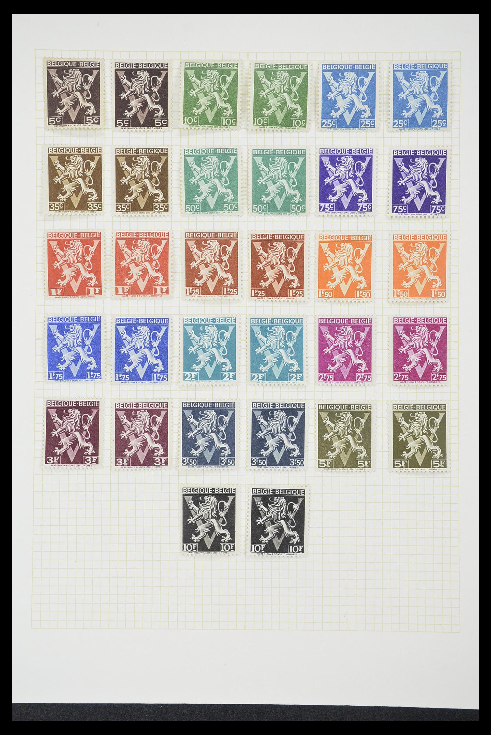 33424 101 - Postzegelverzameling 33424 België 1697(!)-1960.