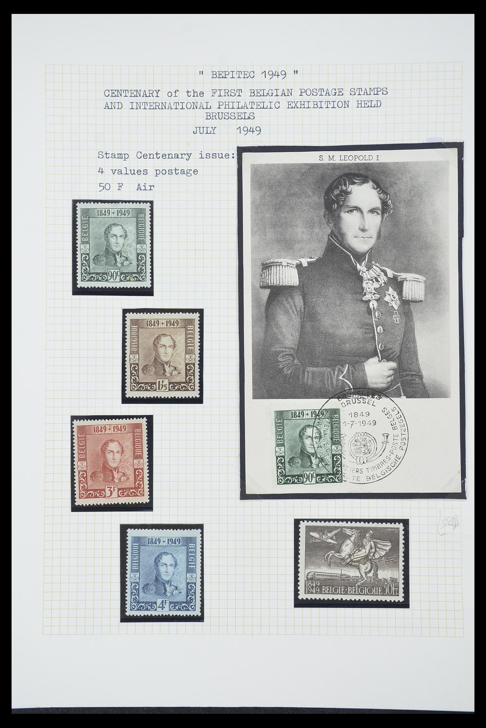 33424 111 - Postzegelverzameling 33424 België 1697(!)-1960.