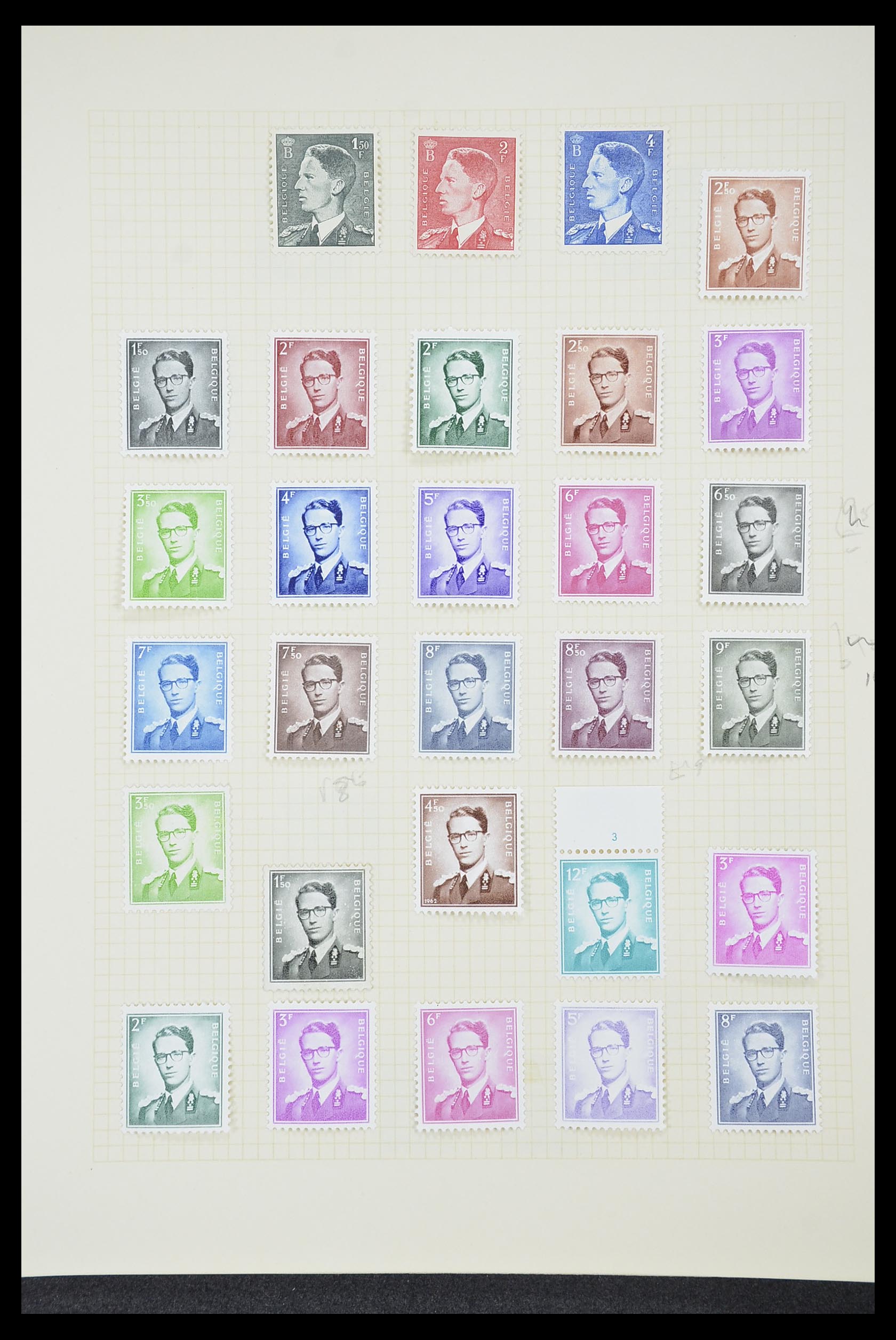 33424 119 - Postzegelverzameling 33424 België 1697(!)-1960.