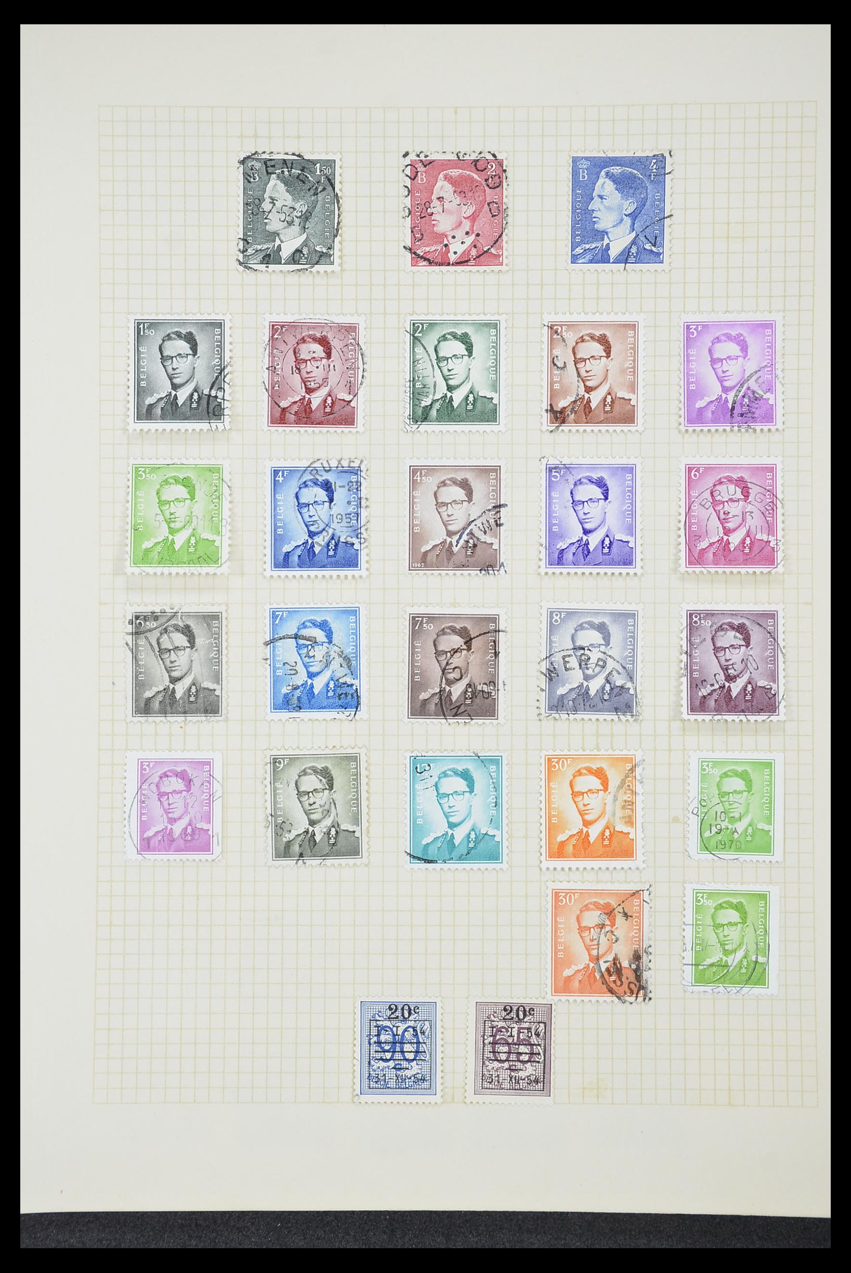 33424 120 - Postzegelverzameling 33424 België 1697(!)-1960.