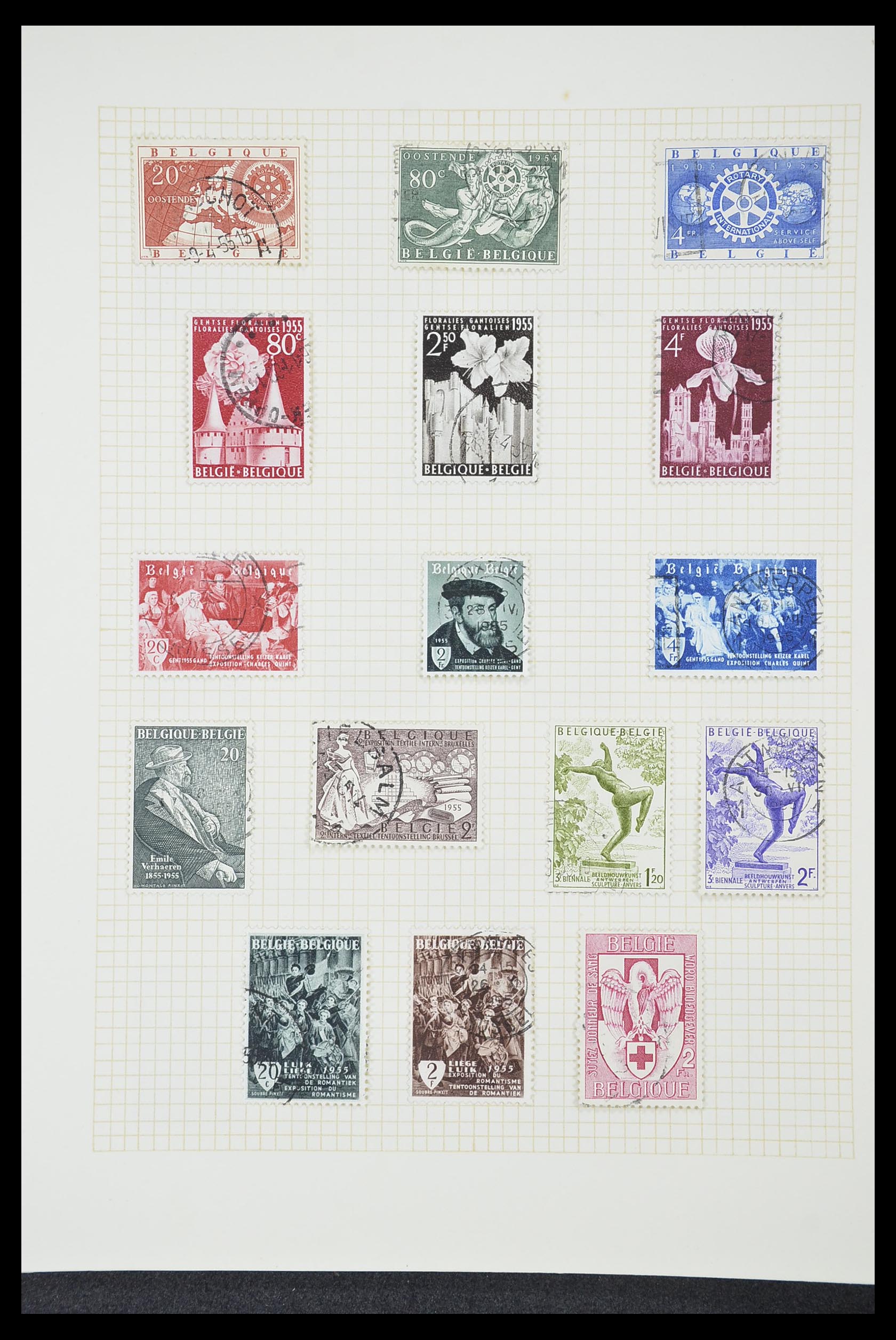 33424 124 - Postzegelverzameling 33424 België 1697(!)-1960.