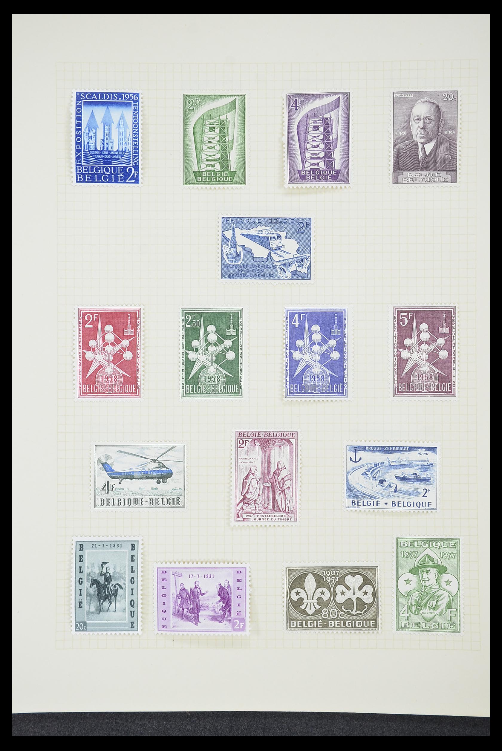 33424 125 - Postzegelverzameling 33424 België 1697(!)-1960.