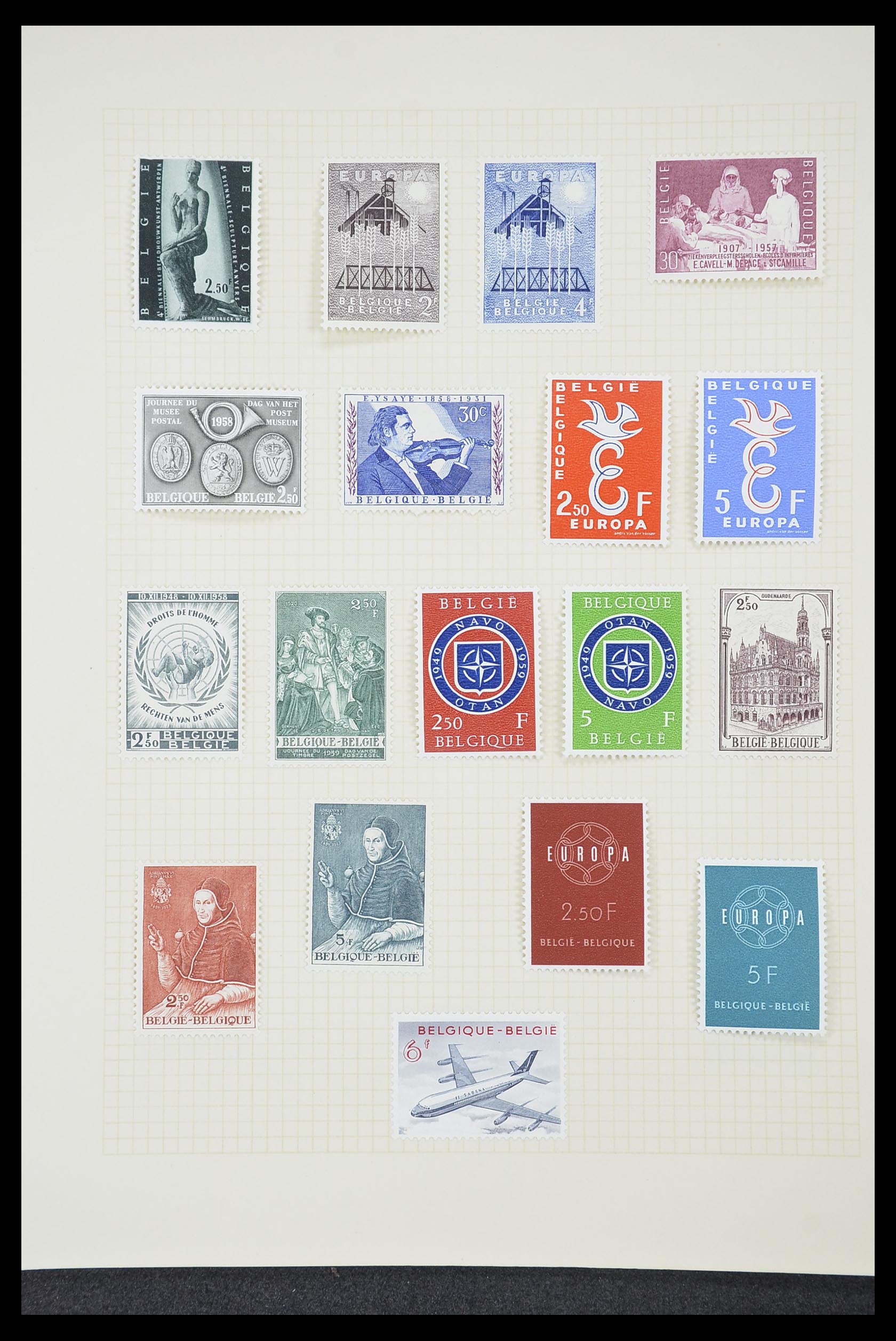 33424 128 - Postzegelverzameling 33424 België 1697(!)-1960.
