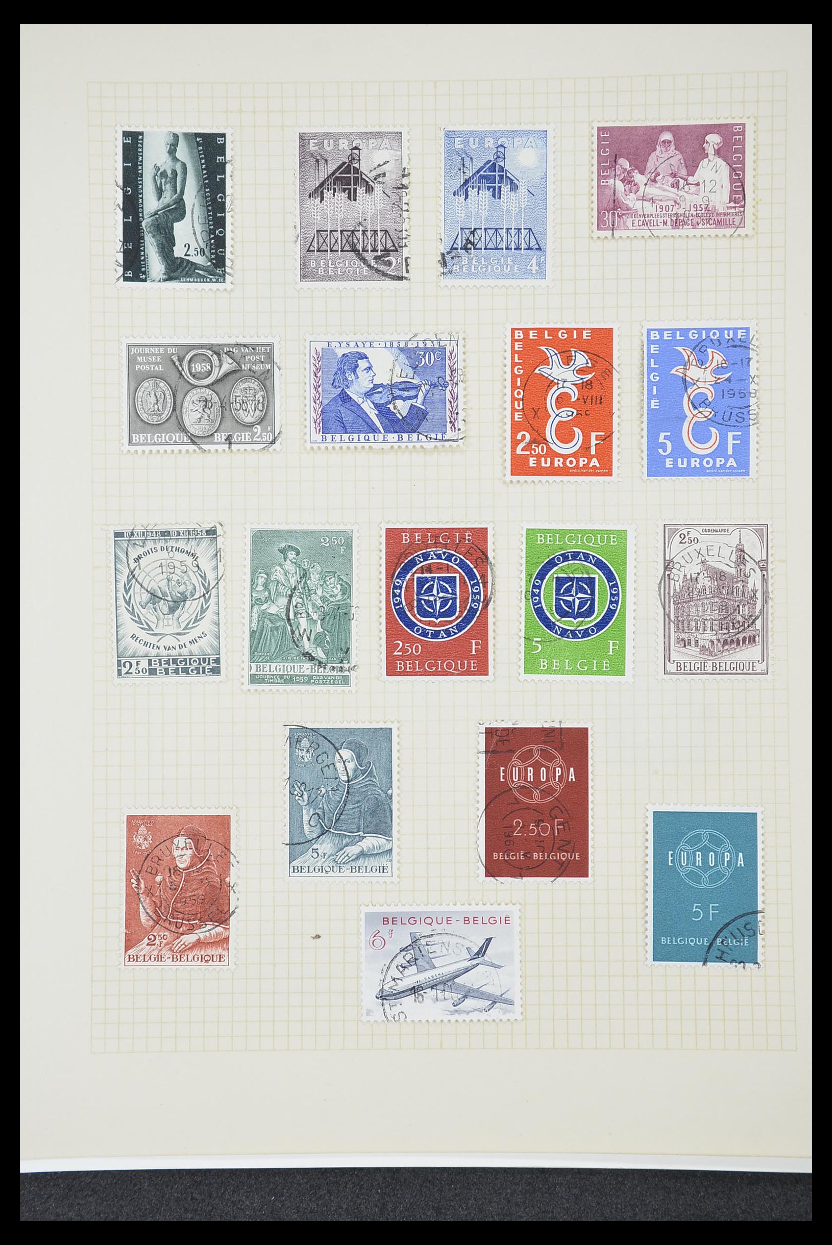 33424 129 - Postzegelverzameling 33424 België 1697(!)-1960.