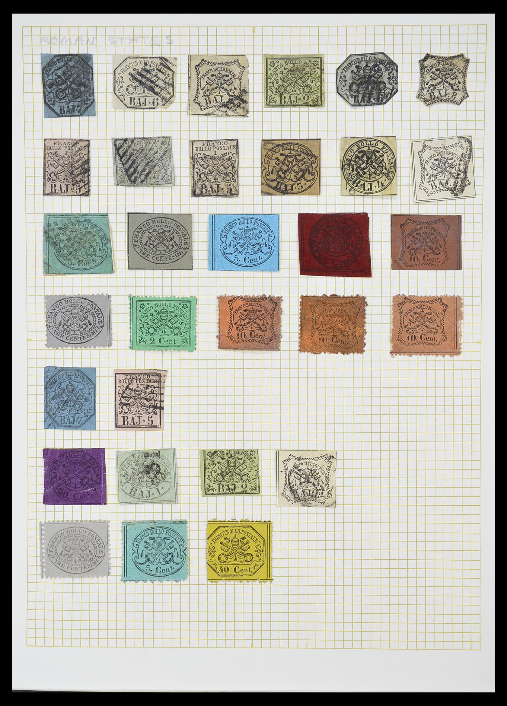 33428 004 - Postzegelverzameling 33428 Italië en Staten 1850-2005.