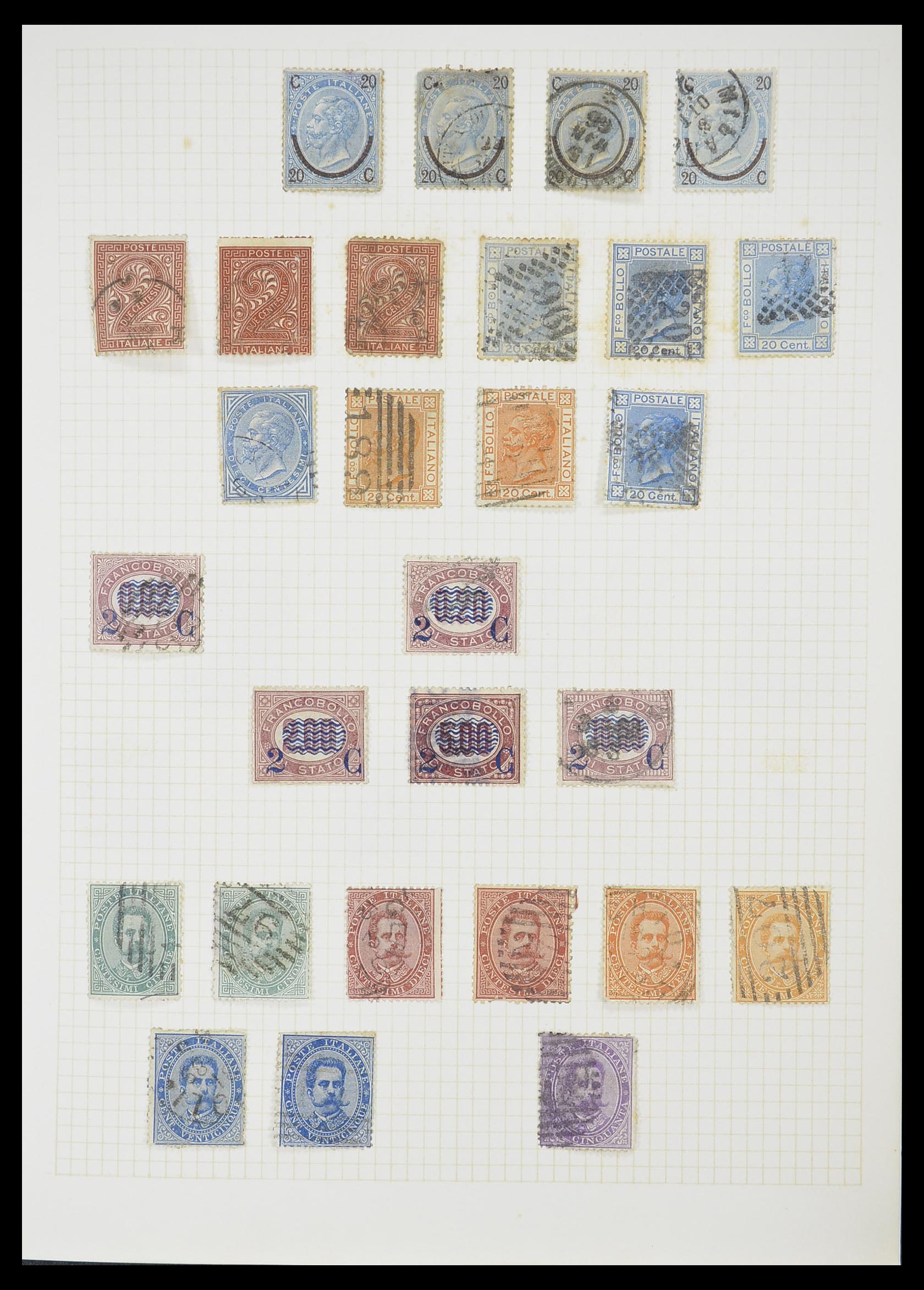 33428 008 - Postzegelverzameling 33428 Italië en Staten 1850-2005.