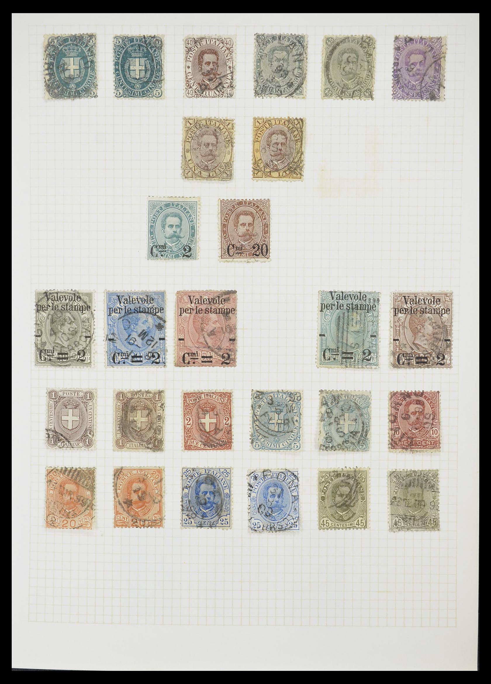 33428 010 - Postzegelverzameling 33428 Italië en Staten 1850-2005.