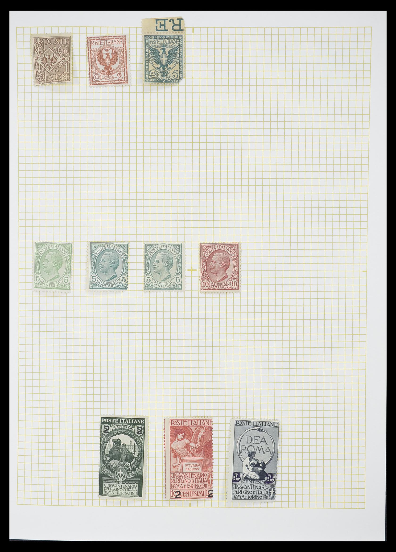 33428 011 - Postzegelverzameling 33428 Italië en Staten 1850-2005.
