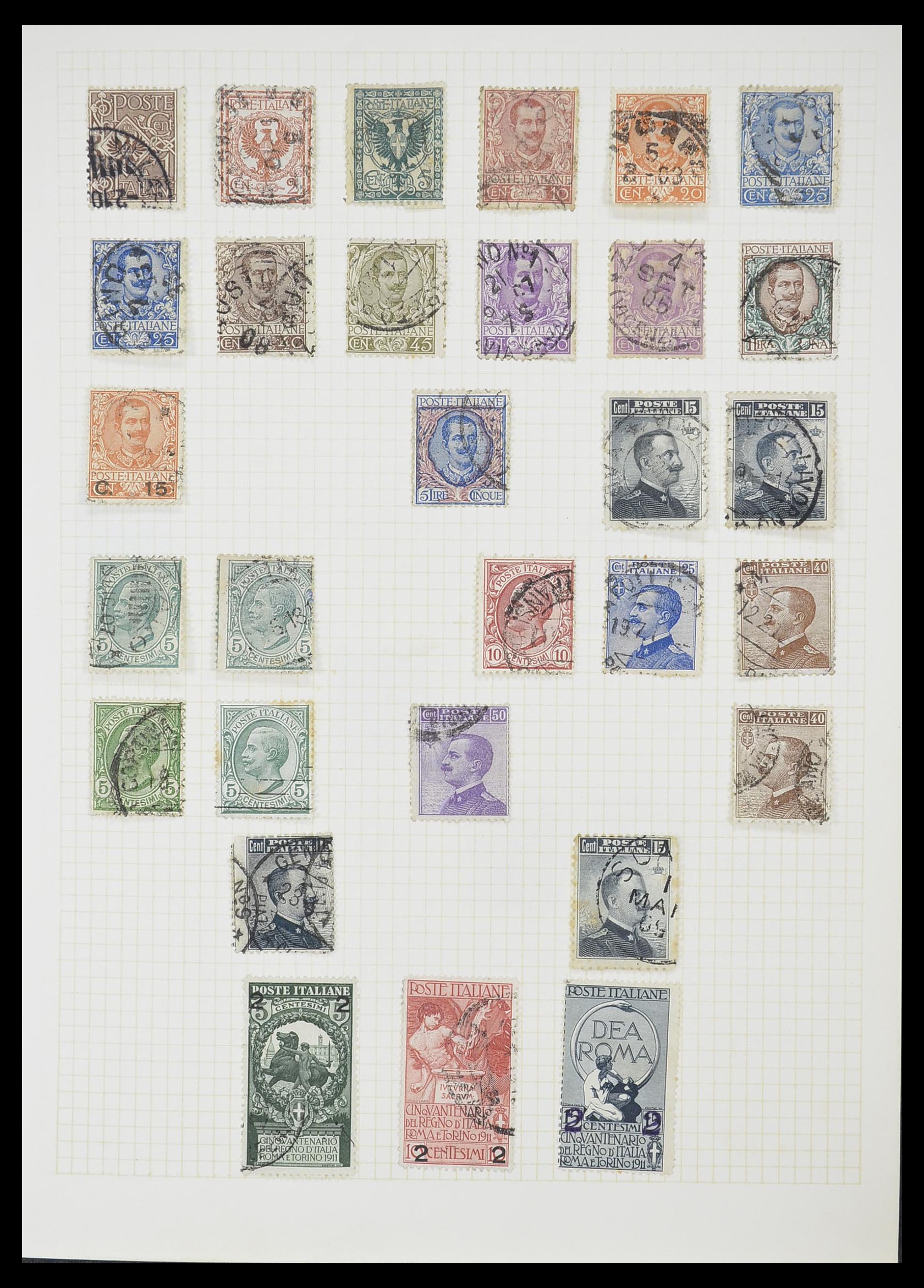 33428 012 - Postzegelverzameling 33428 Italië en Staten 1850-2005.
