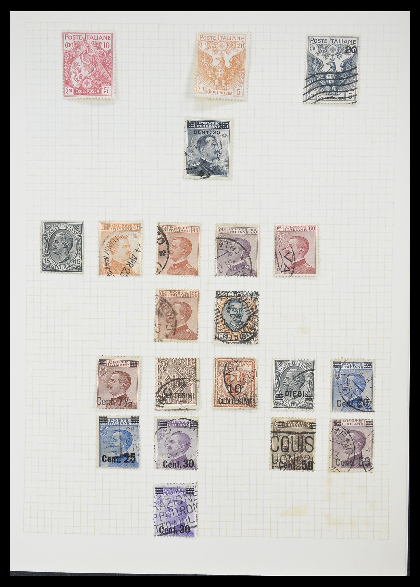33428 014 - Postzegelverzameling 33428 Italië en Staten 1850-2005.
