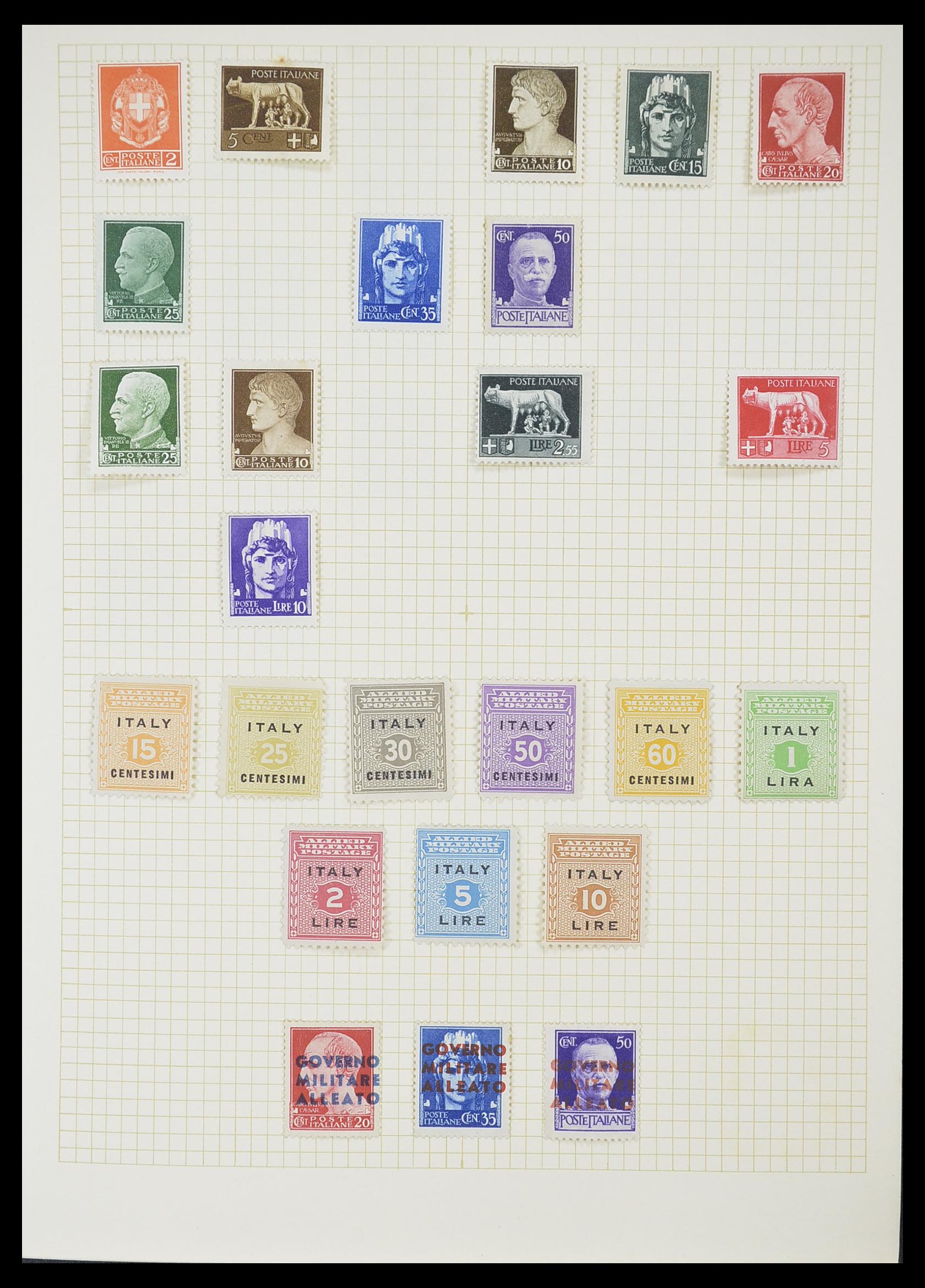 33428 018 - Postzegelverzameling 33428 Italië en Staten 1850-2005.