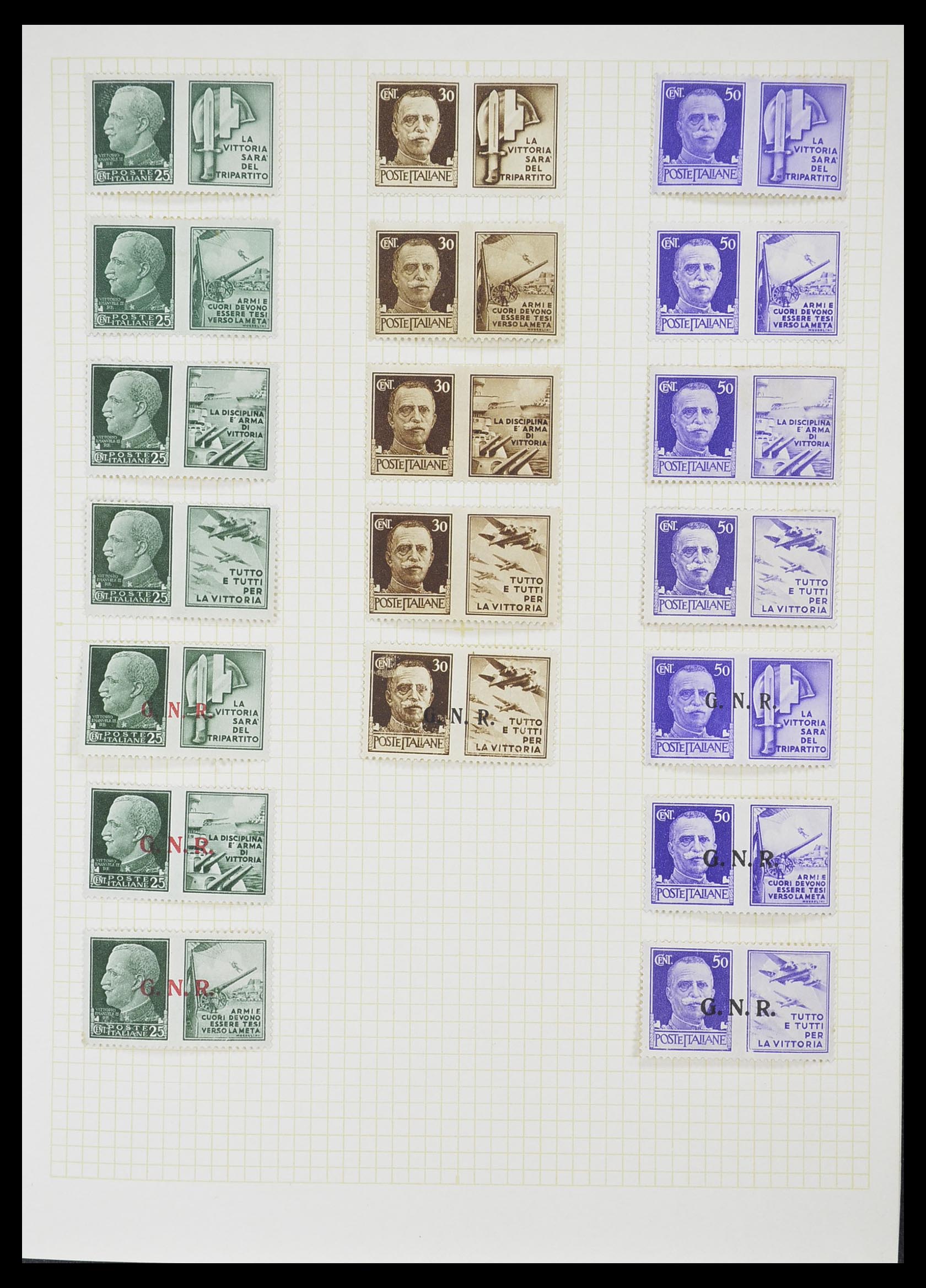 33428 020 - Postzegelverzameling 33428 Italië en Staten 1850-2005.