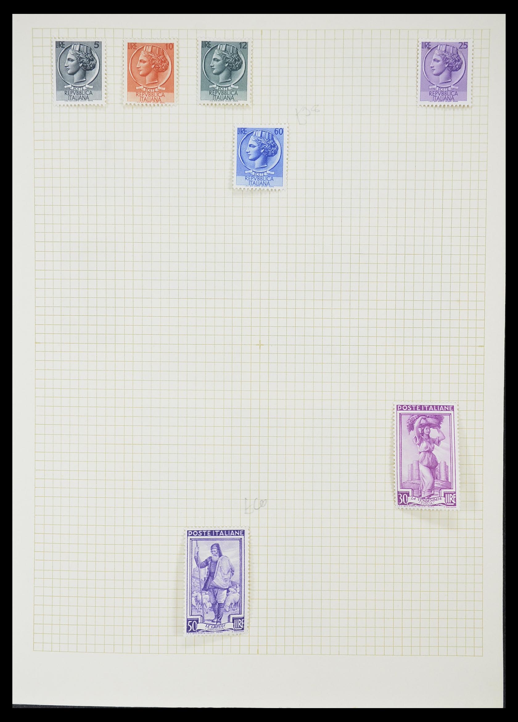 33428 028 - Postzegelverzameling 33428 Italië en Staten 1850-2005.