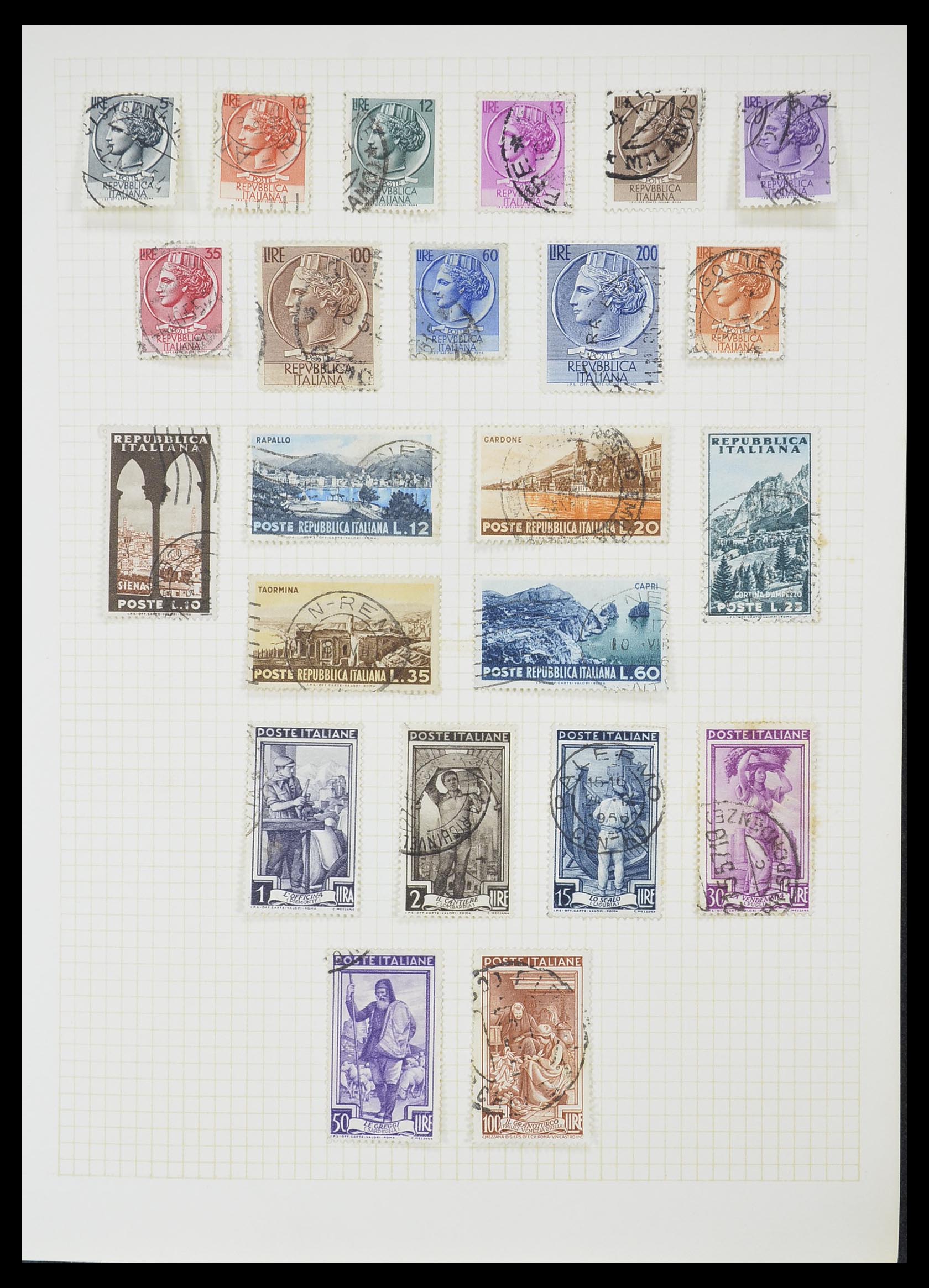33428 029 - Postzegelverzameling 33428 Italië en Staten 1850-2005.