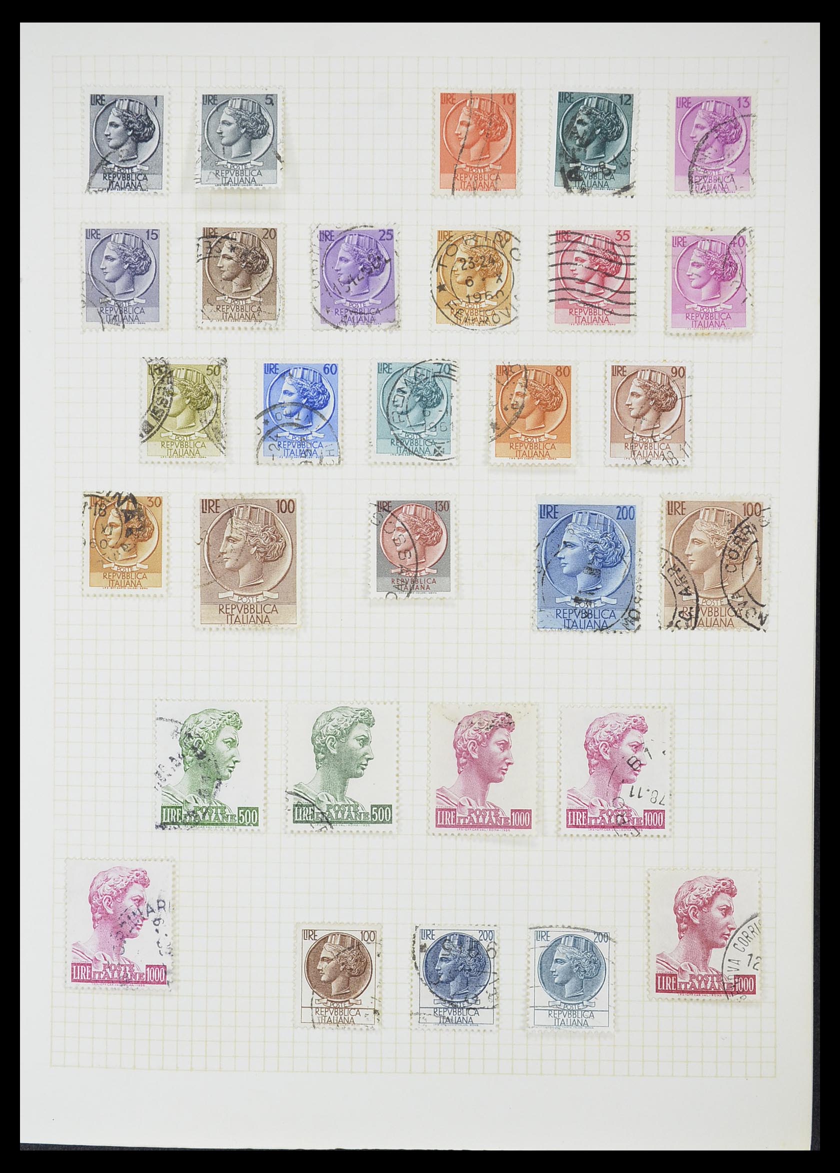 33428 031 - Postzegelverzameling 33428 Italië en Staten 1850-2005.