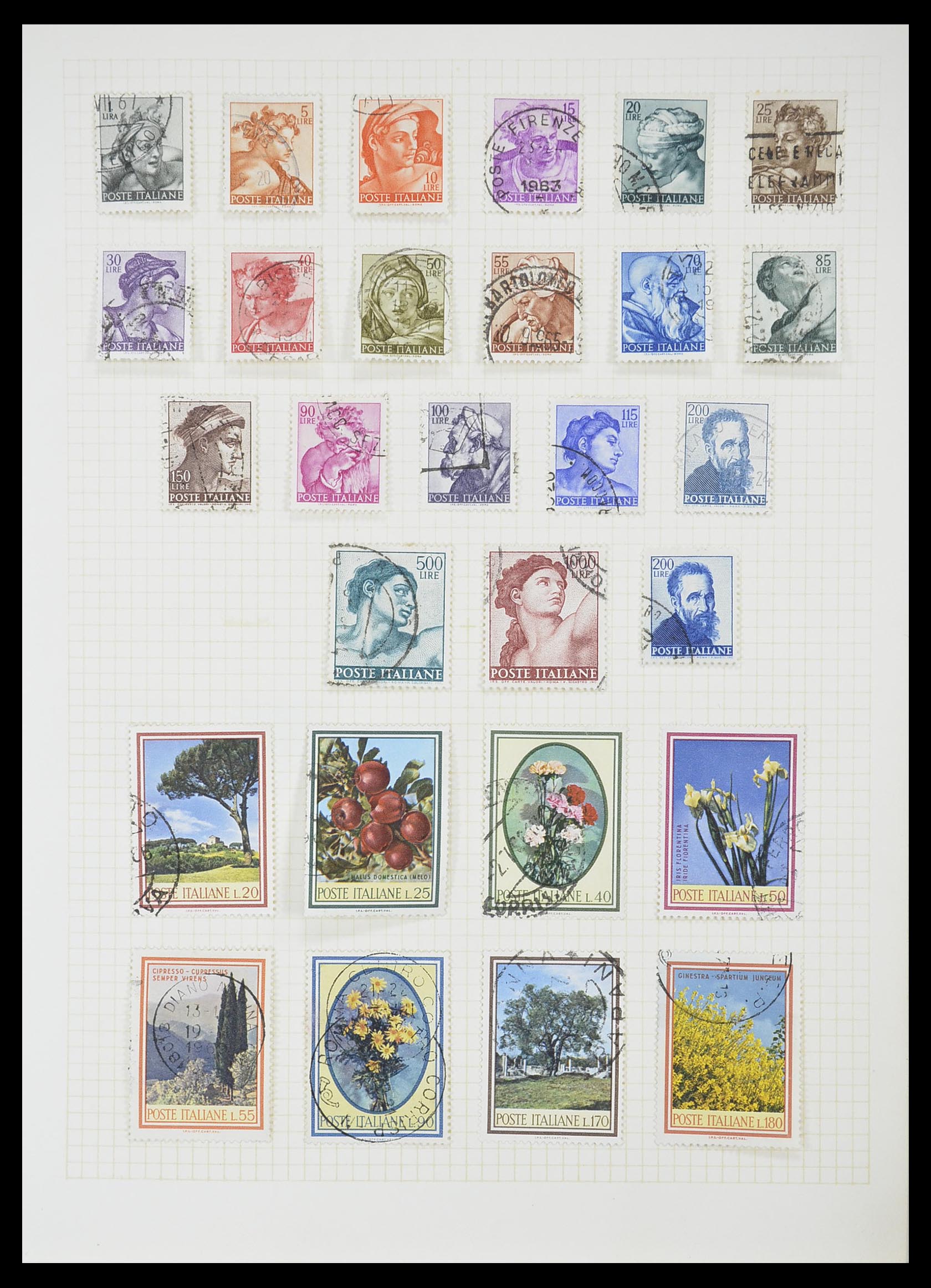 33428 033 - Postzegelverzameling 33428 Italië en Staten 1850-2005.