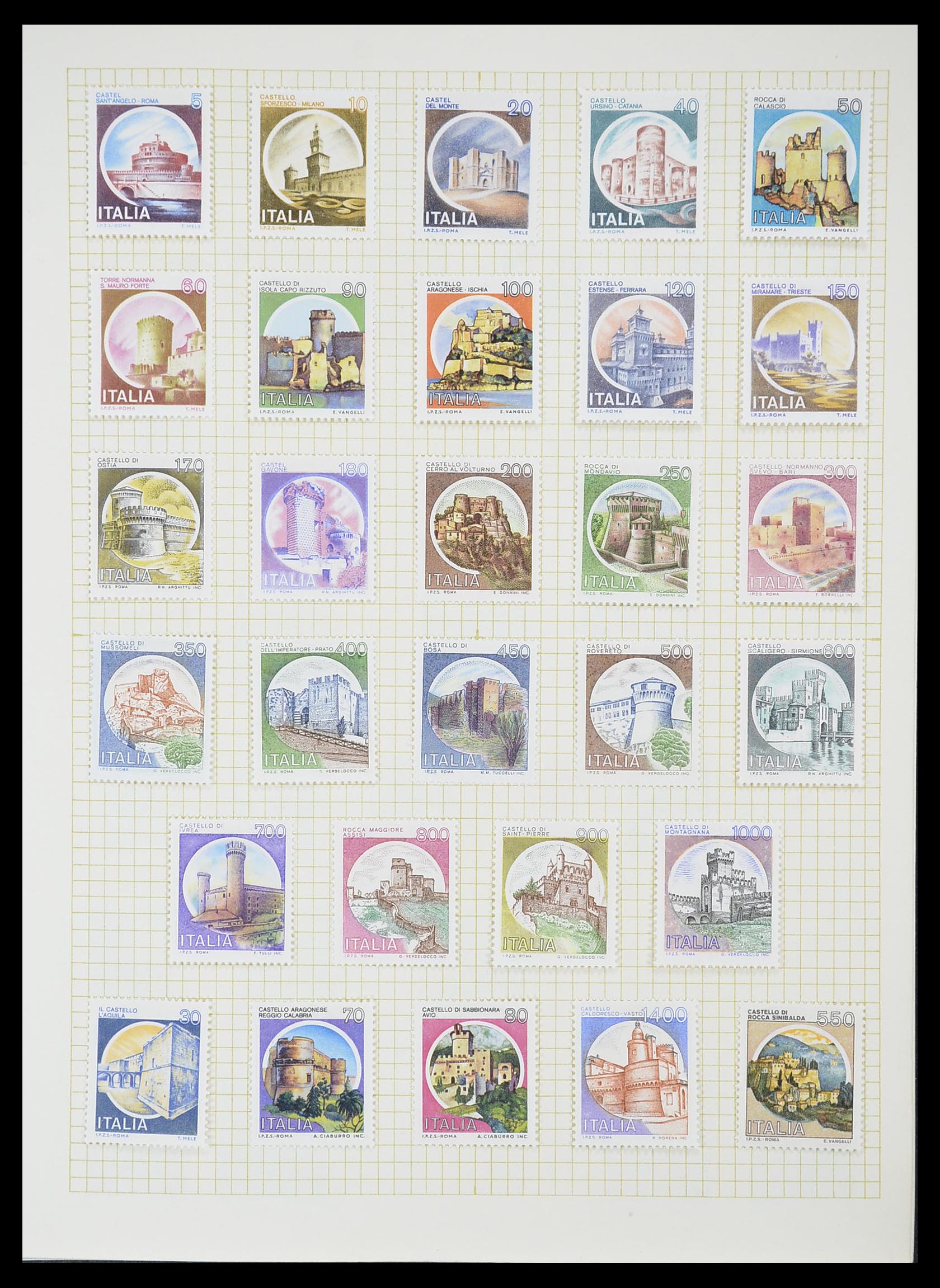 33428 036 - Postzegelverzameling 33428 Italië en Staten 1850-2005.