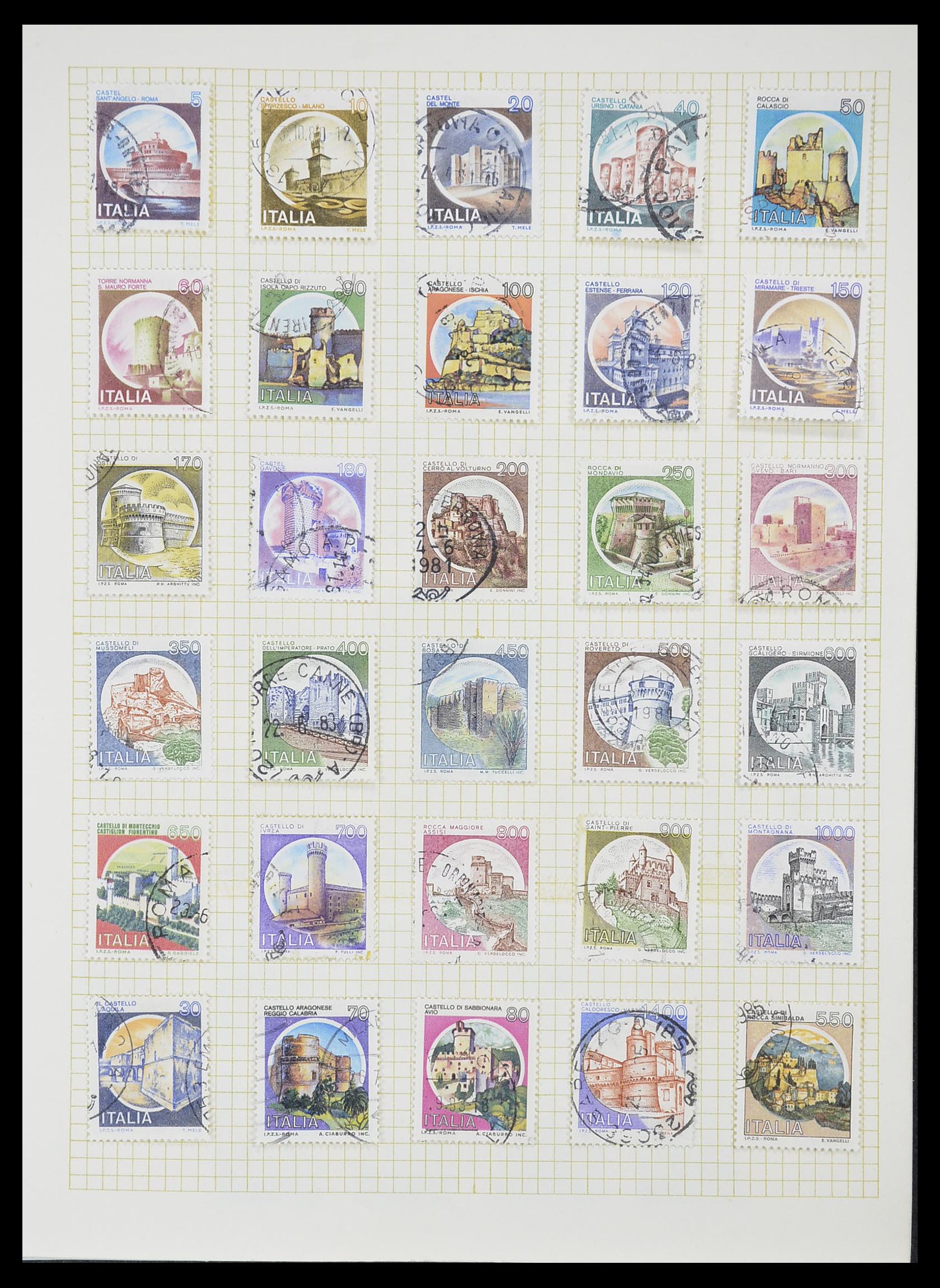 33428 038 - Postzegelverzameling 33428 Italië en Staten 1850-2005.