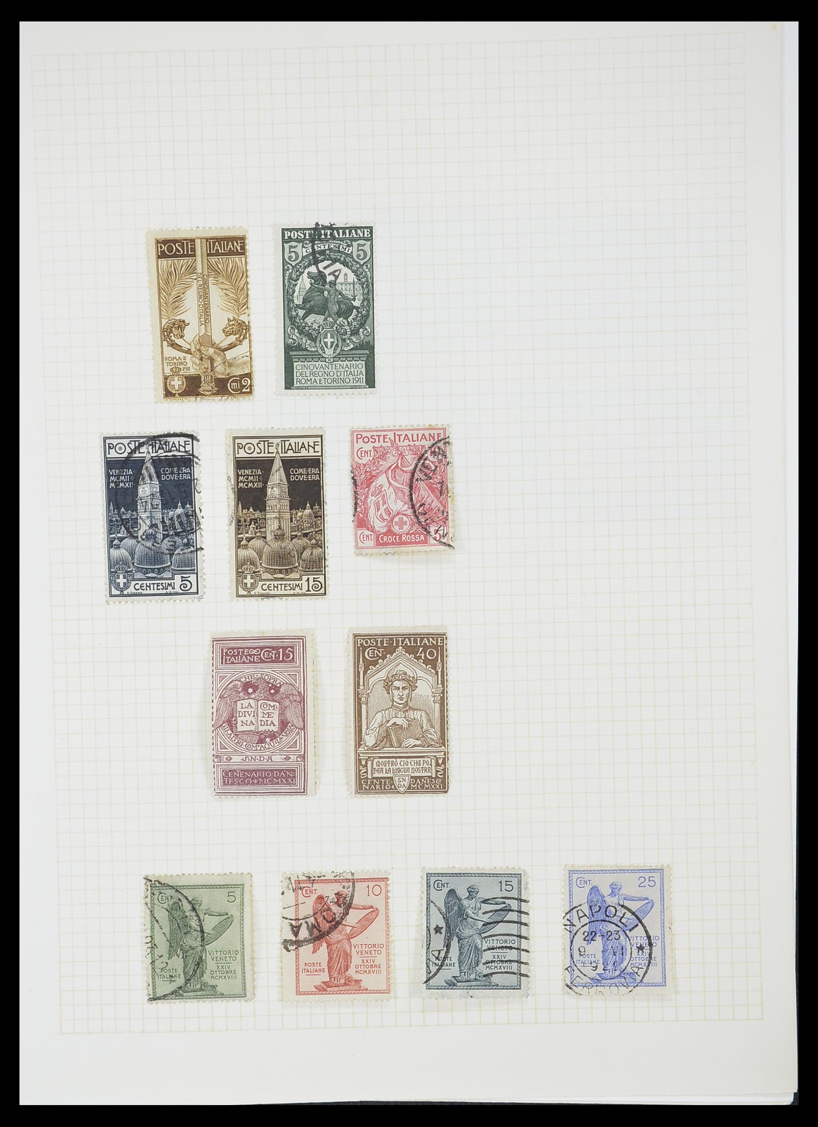 33428 042 - Postzegelverzameling 33428 Italië en Staten 1850-2005.