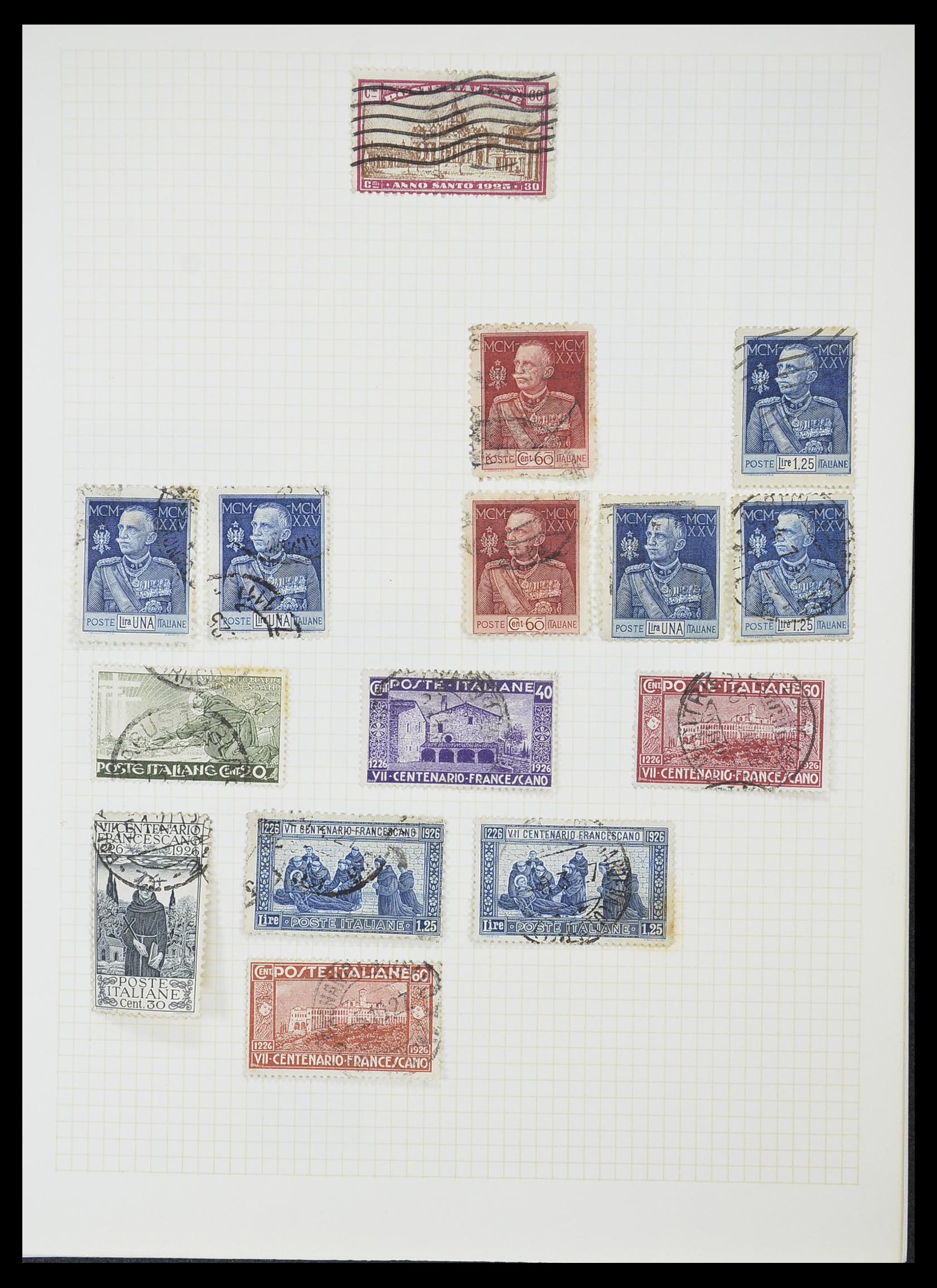 33428 046 - Postzegelverzameling 33428 Italië en Staten 1850-2005.