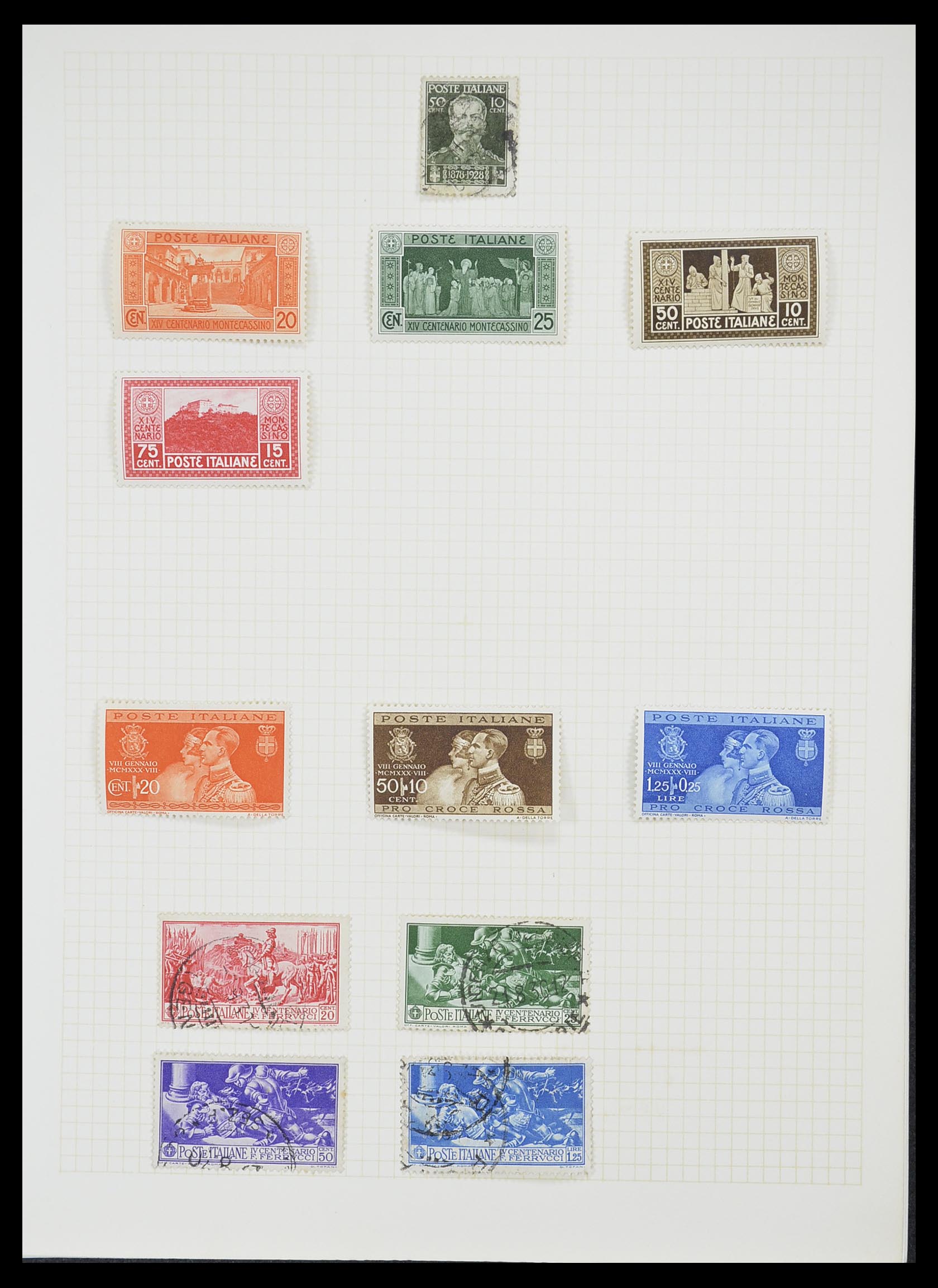 33428 048 - Postzegelverzameling 33428 Italië en Staten 1850-2005.