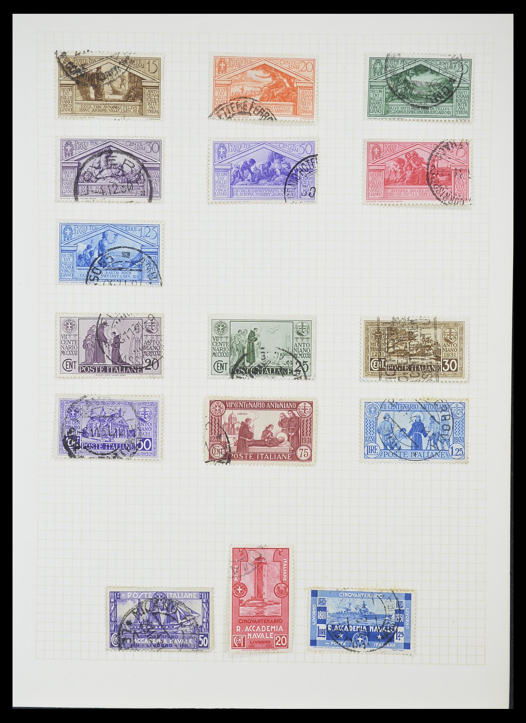 33428 051 - Postzegelverzameling 33428 Italië en Staten 1850-2005.