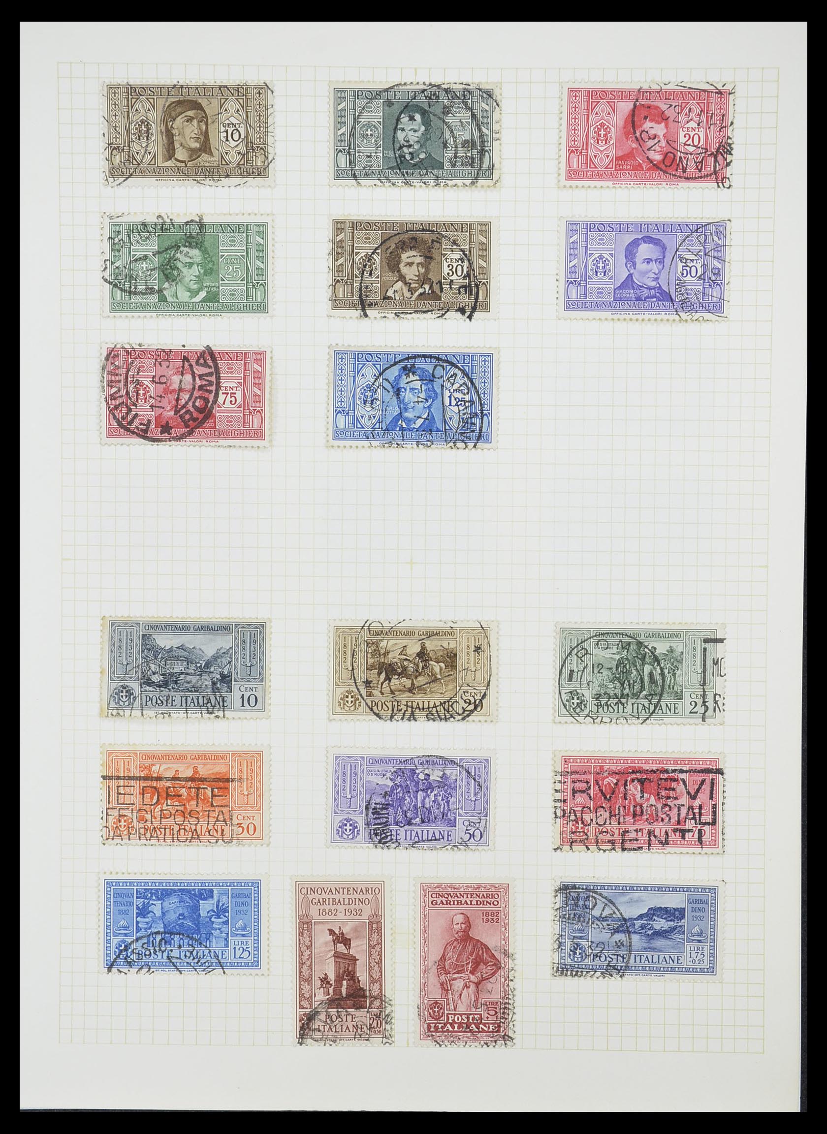 33428 053 - Postzegelverzameling 33428 Italië en Staten 1850-2005.