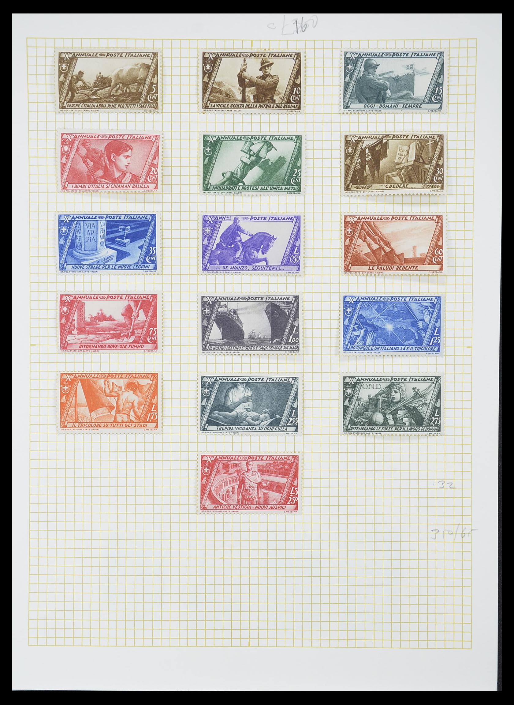 33428 054 - Postzegelverzameling 33428 Italië en Staten 1850-2005.