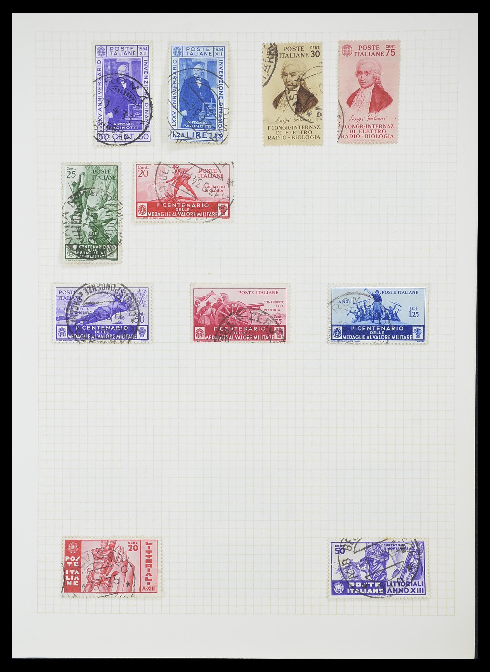 33428 059 - Postzegelverzameling 33428 Italië en Staten 1850-2005.