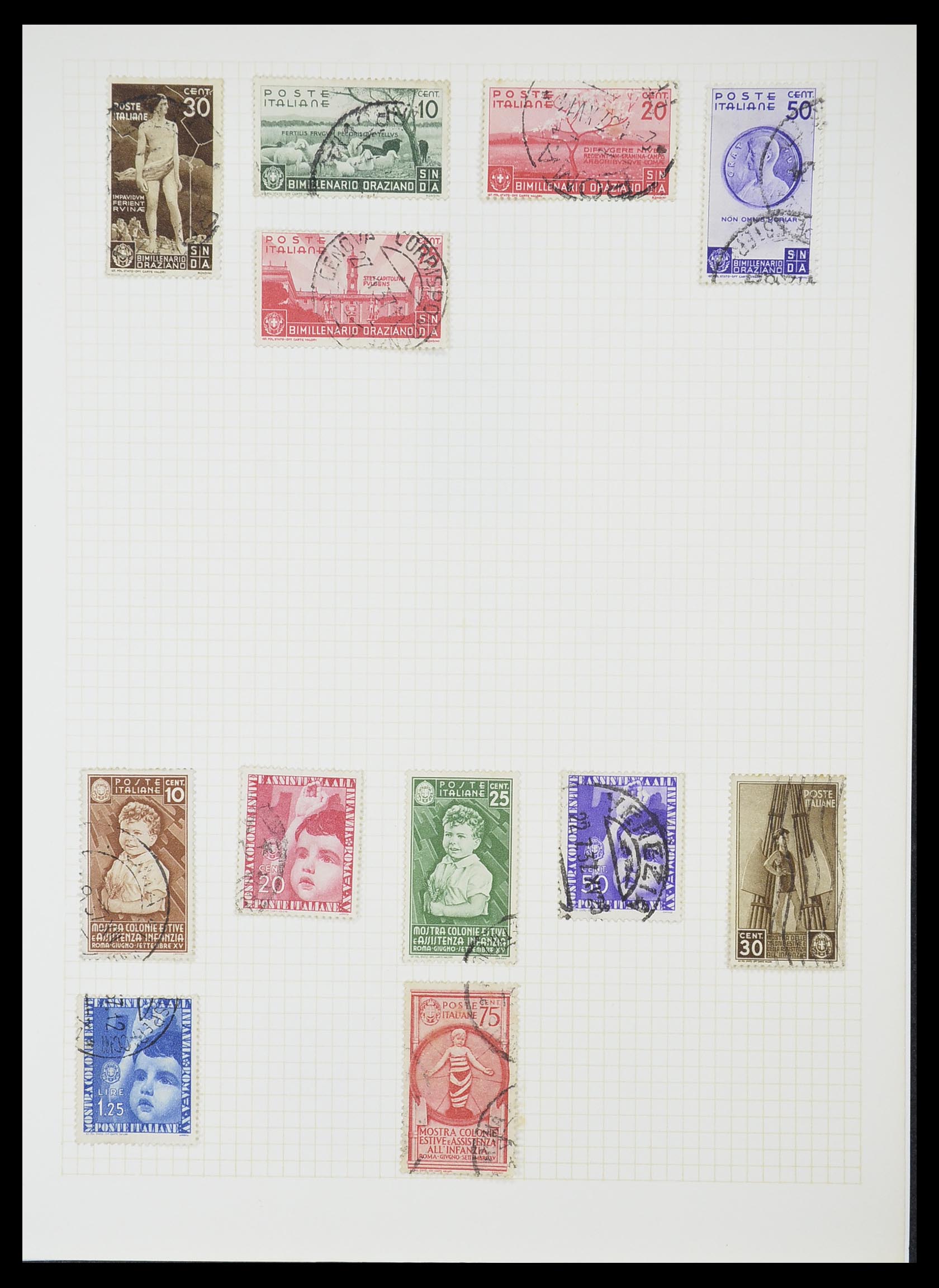 33428 062 - Postzegelverzameling 33428 Italië en Staten 1850-2005.