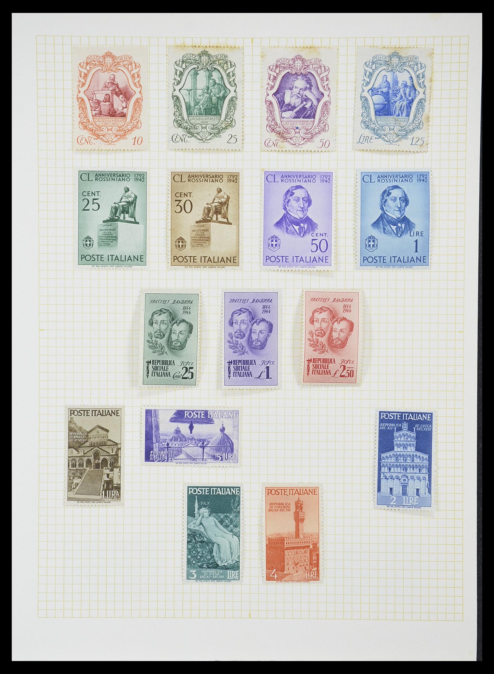 33428 067 - Postzegelverzameling 33428 Italië en Staten 1850-2005.
