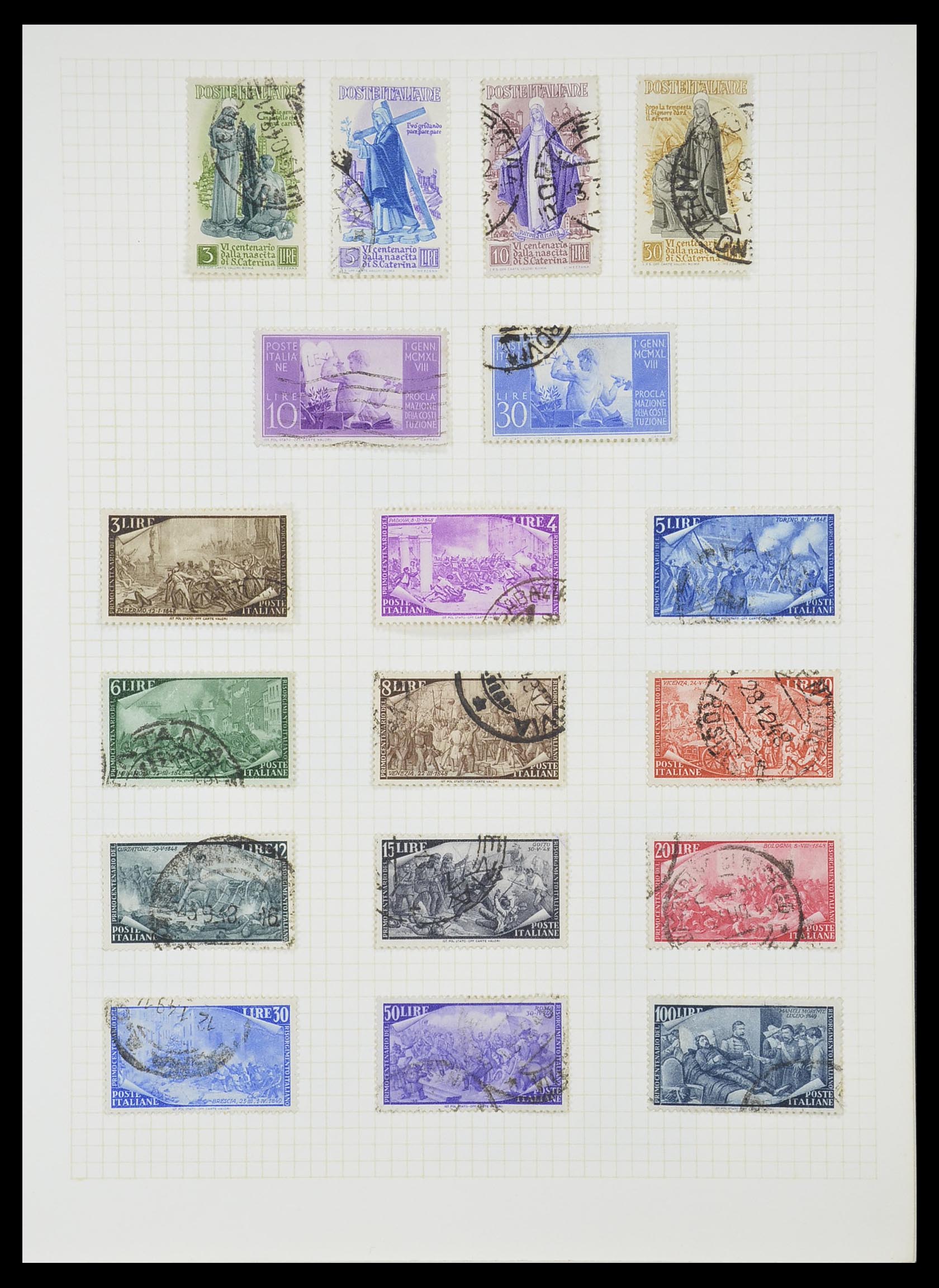 33428 070 - Postzegelverzameling 33428 Italië en Staten 1850-2005.