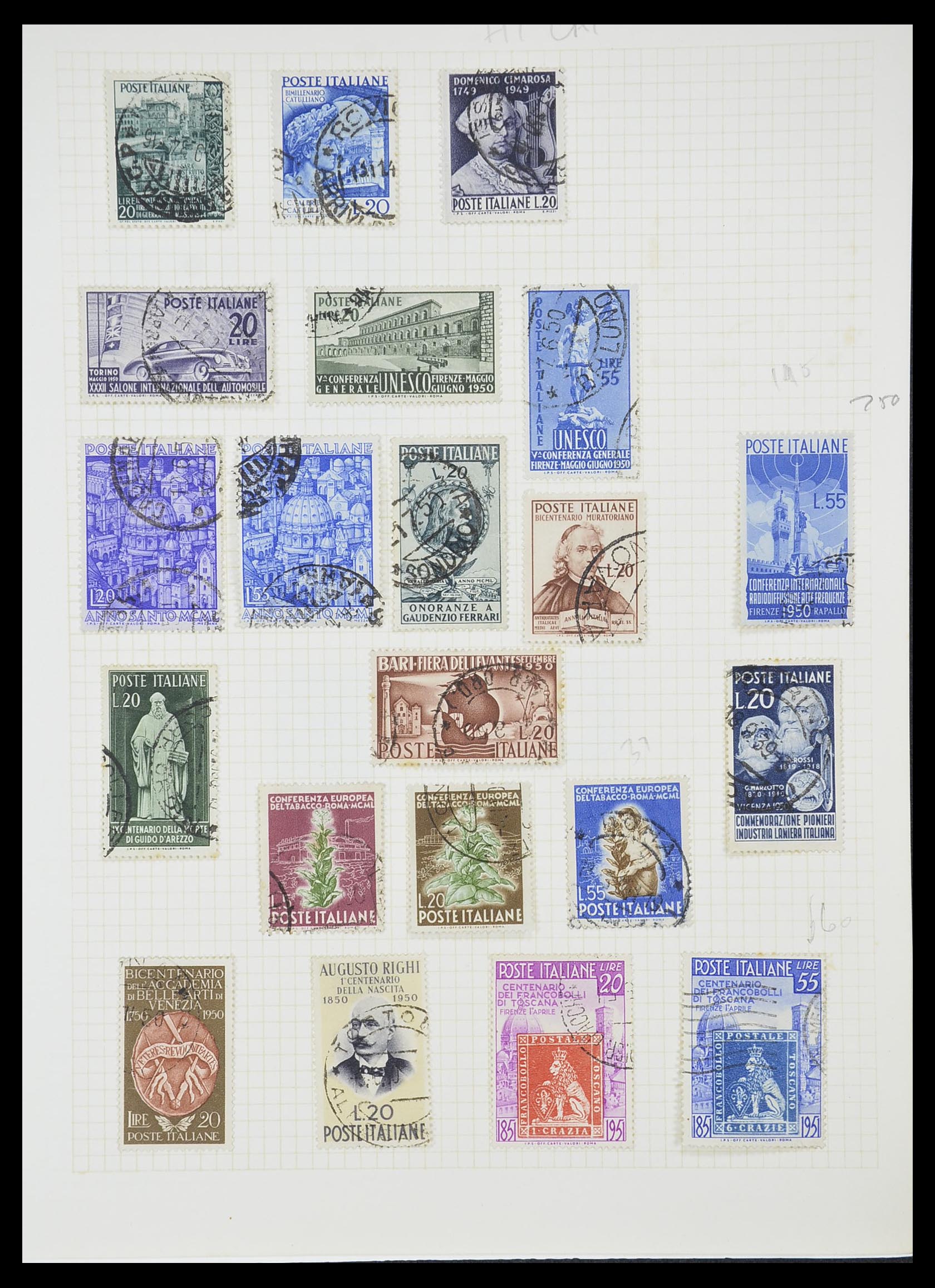 33428 073 - Postzegelverzameling 33428 Italië en Staten 1850-2005.