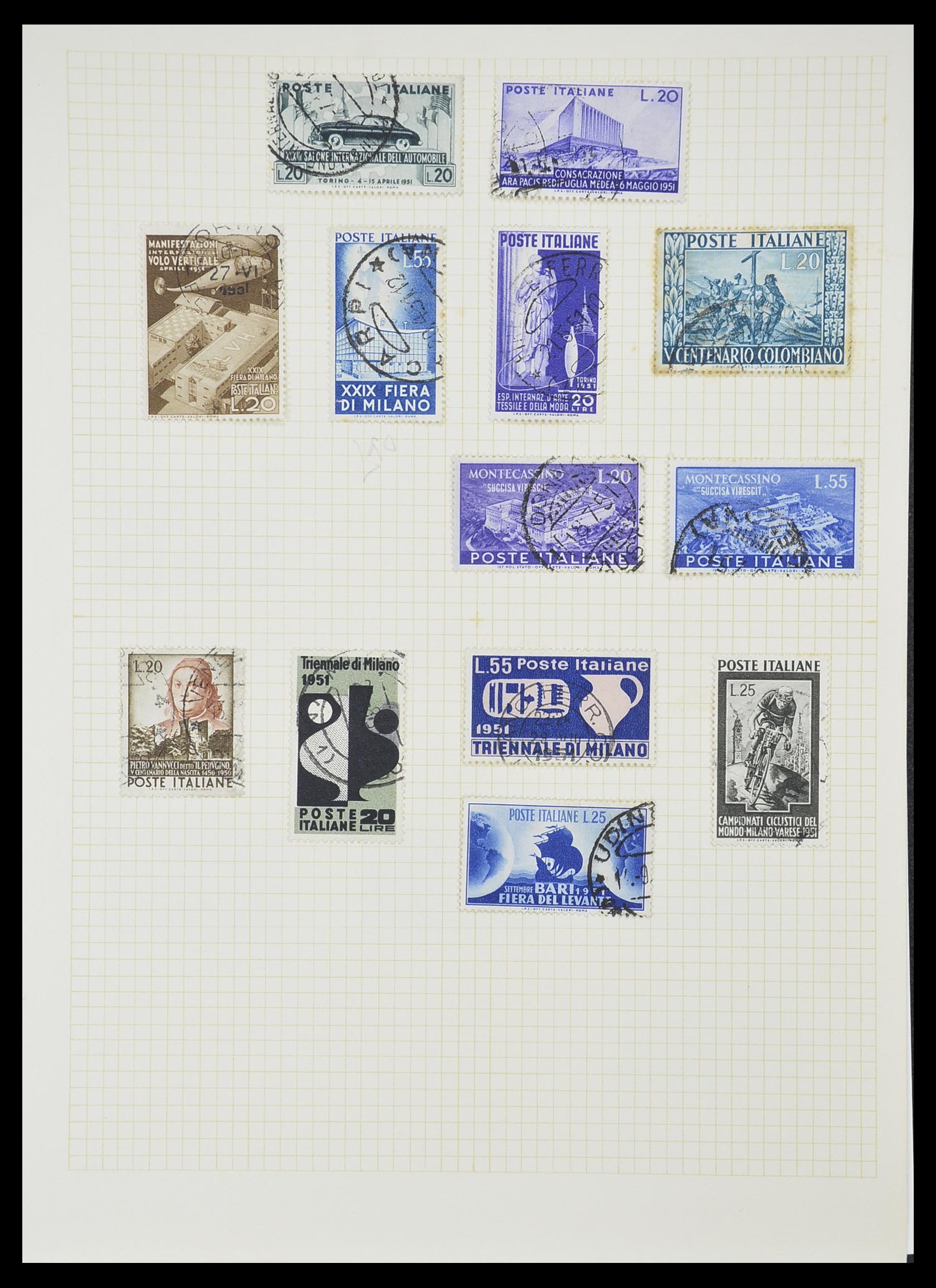 33428 075 - Postzegelverzameling 33428 Italië en Staten 1850-2005.