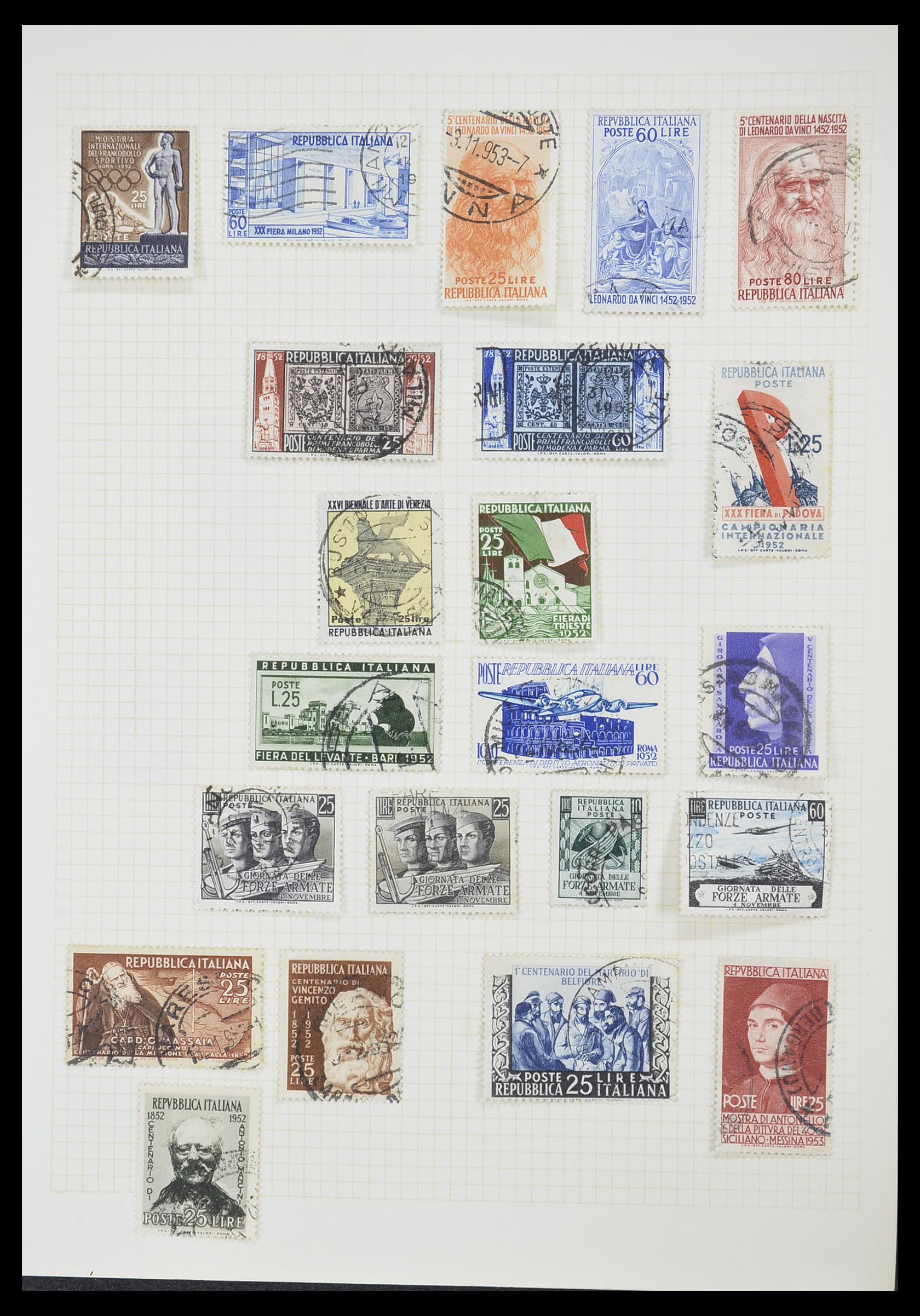 33428 079 - Postzegelverzameling 33428 Italië en Staten 1850-2005.