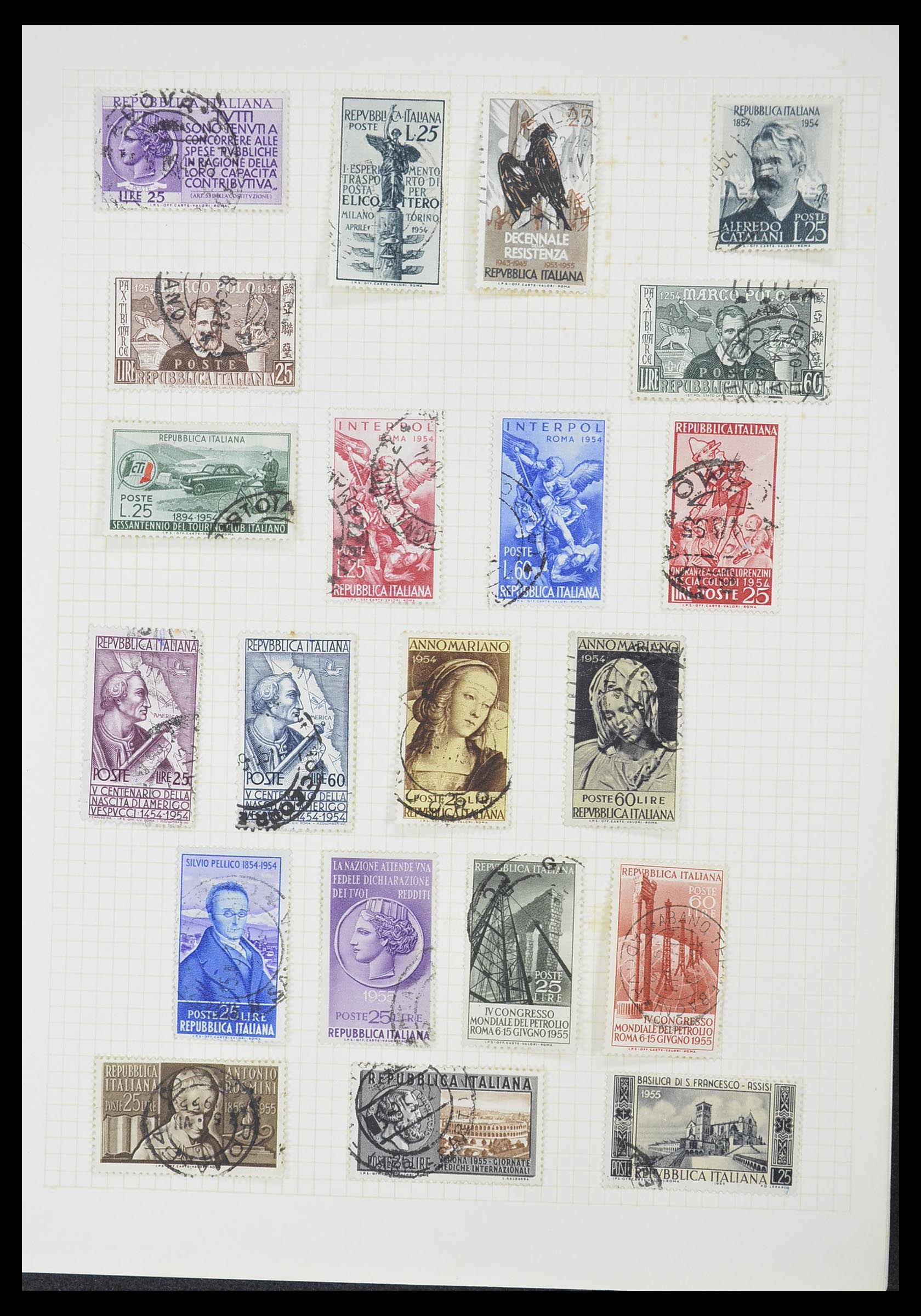 33428 082 - Postzegelverzameling 33428 Italië en Staten 1850-2005.